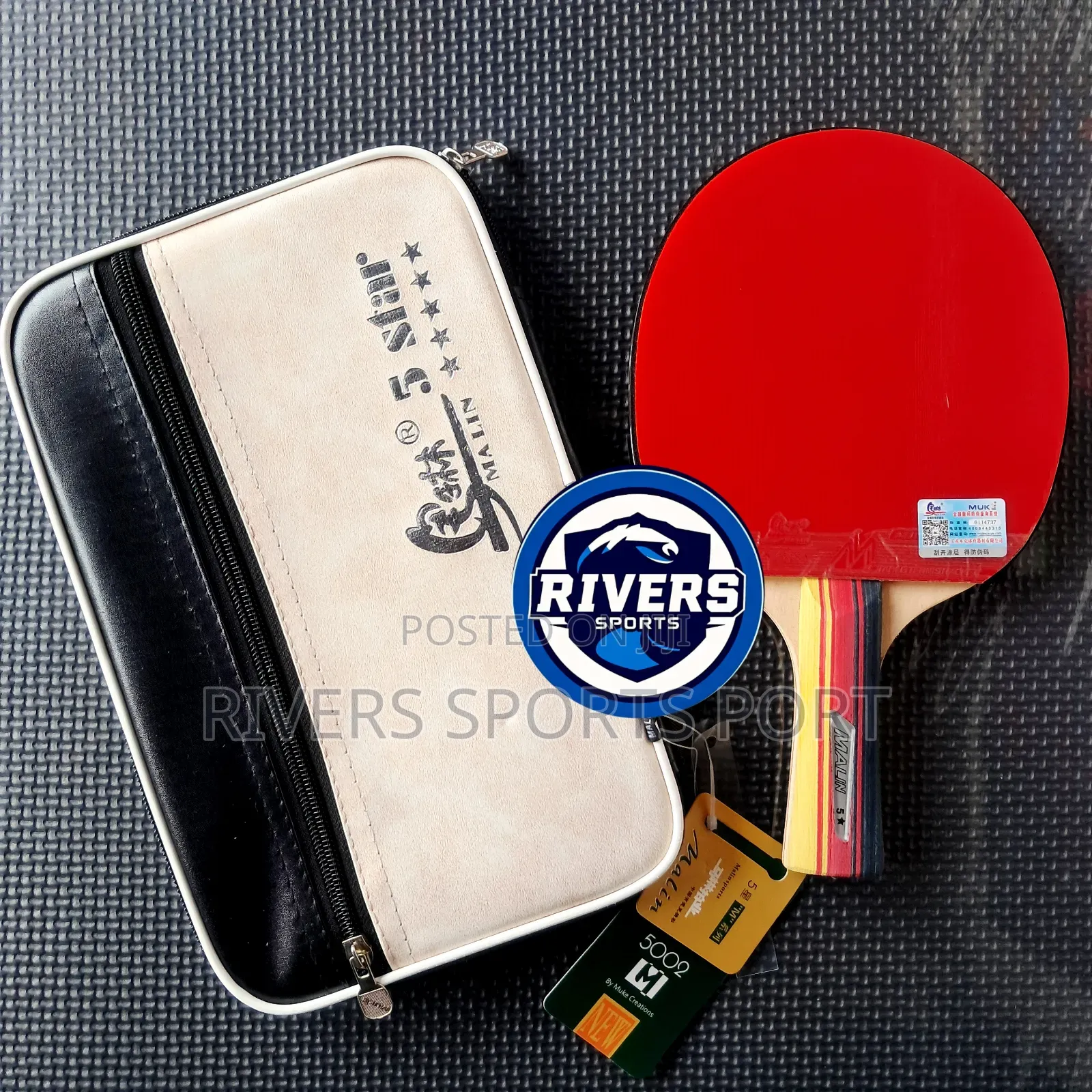 Malin 5 Star Table Tennis Bat Racket Straight Grip