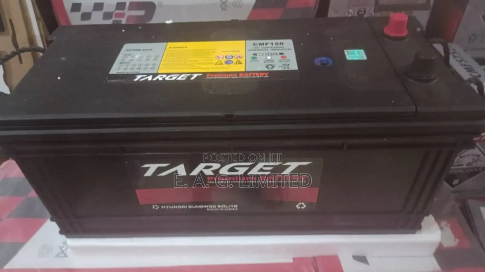 Target Premium Battery Cmf150 Model, 12v 150ah. Made in Korea