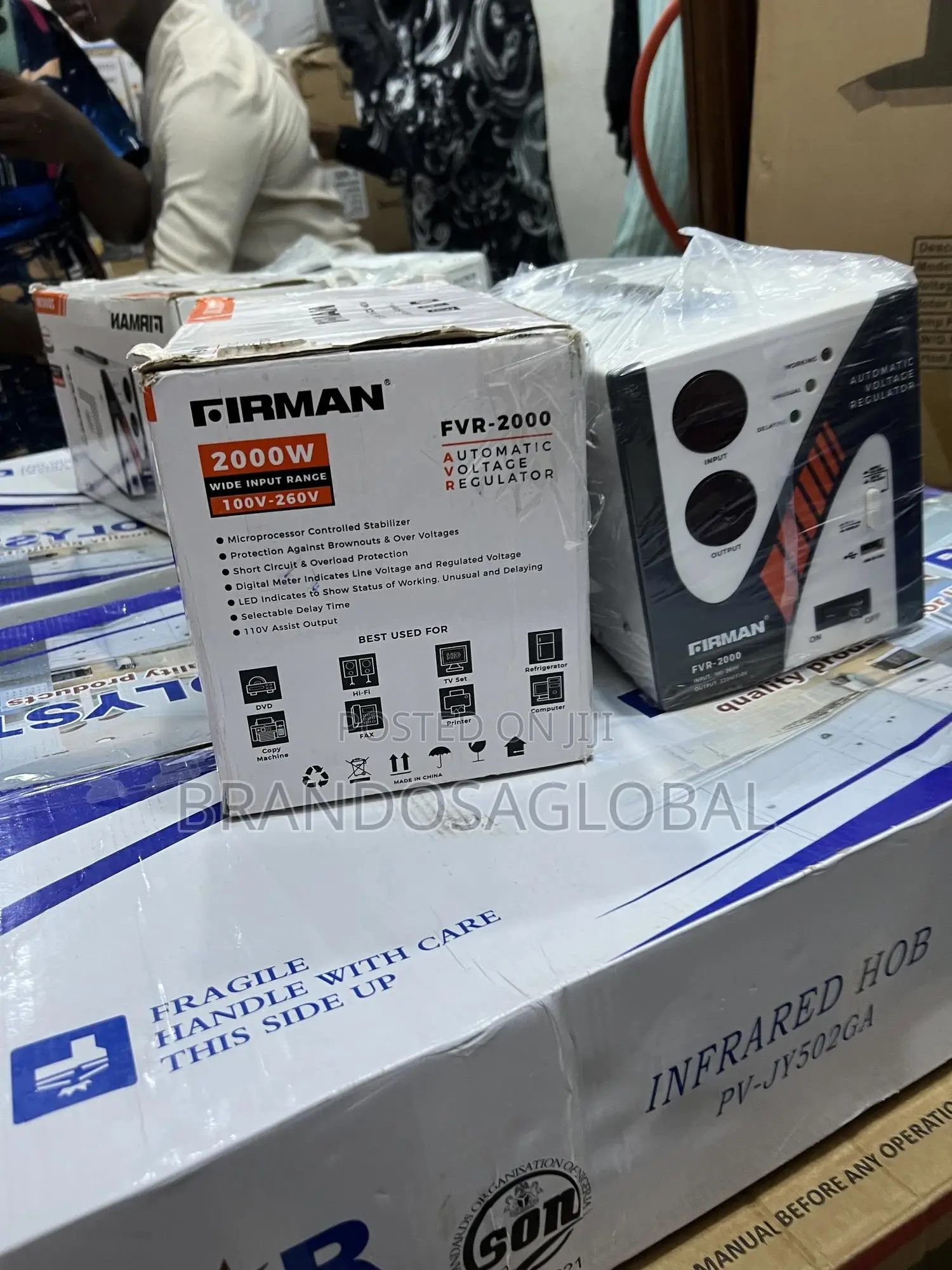 Firman Fvr‐2000 Floor‐Standing Avr With Usb Charger