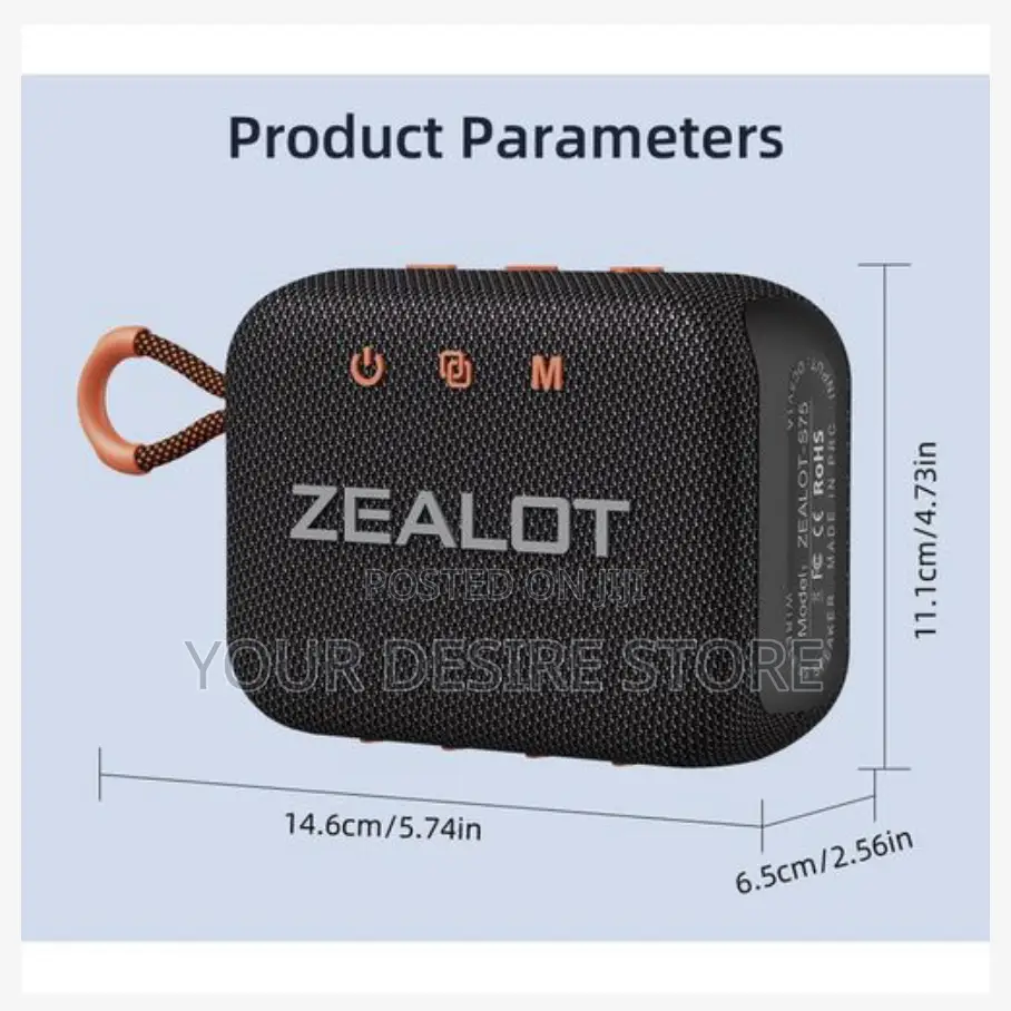 Zealot S75 Portable Stereo Wireless Bluetooth Speaker