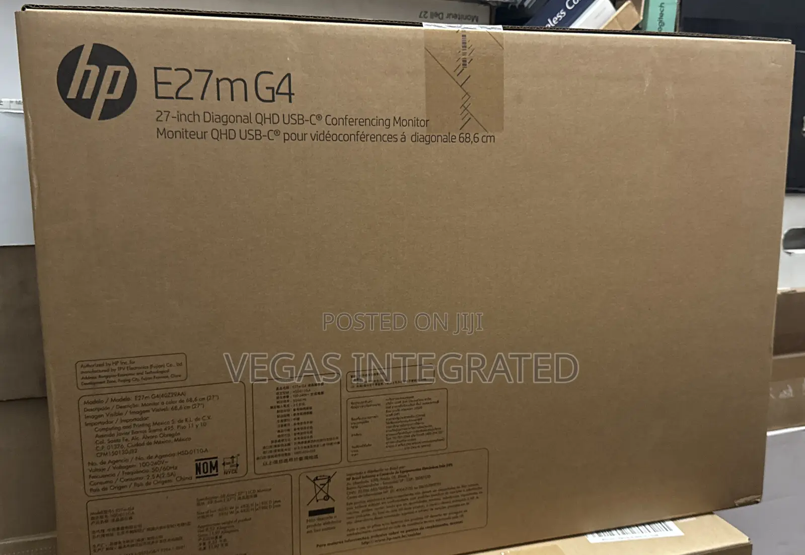 Hp E27m G4 (27”) Qhd Ips Usb-c Conferencing Business Monitor