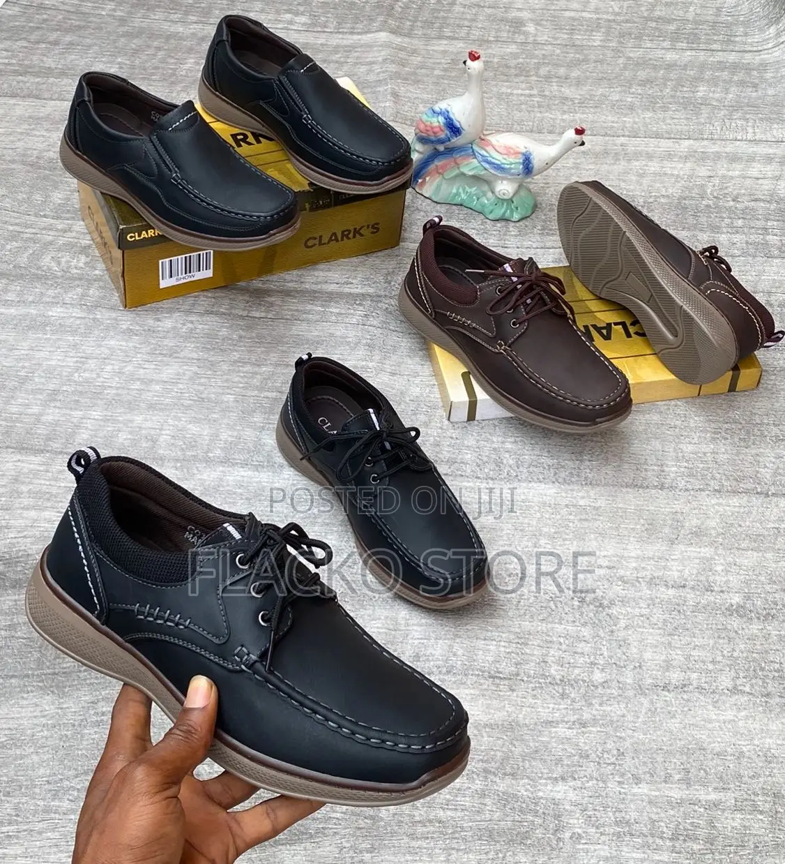 Clark’S Casual Leather Sneakers