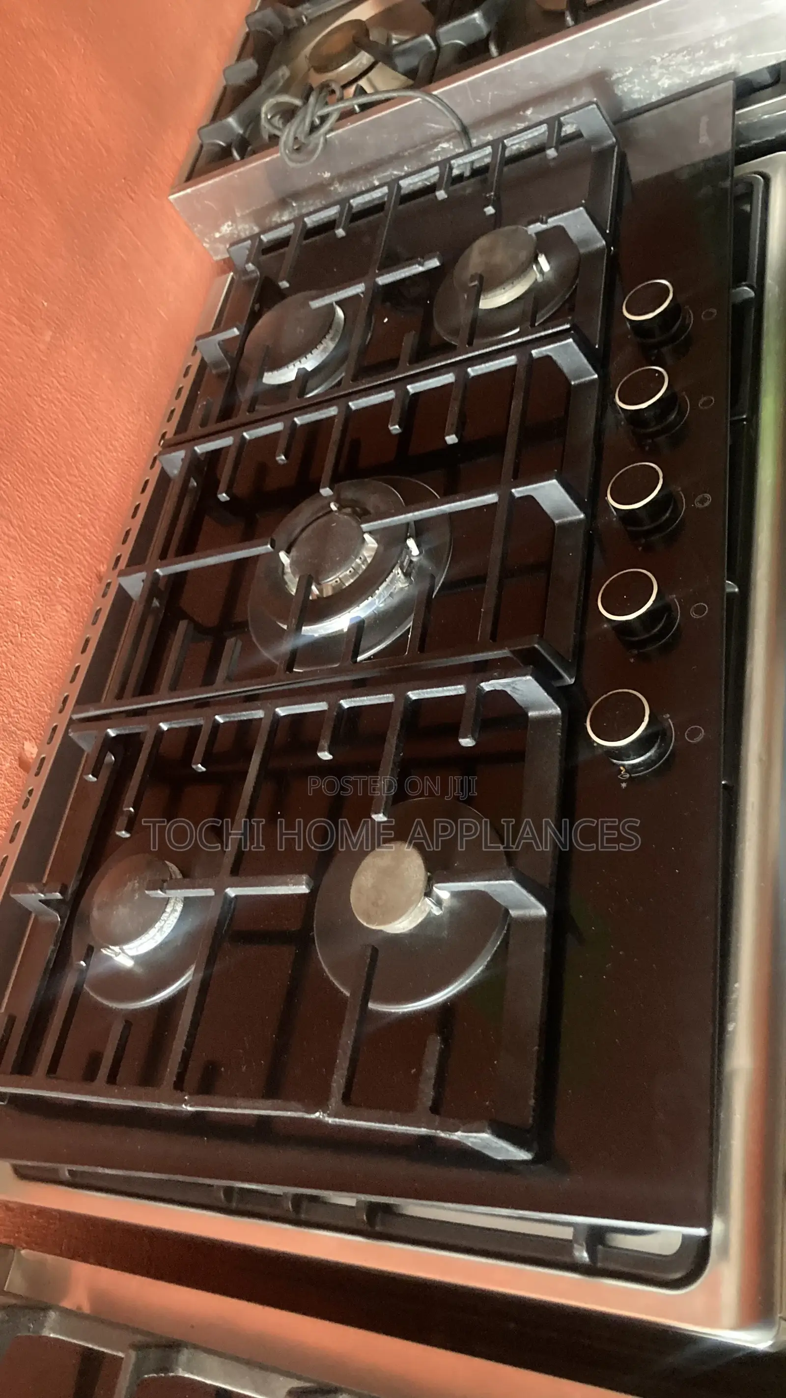 Industrial 5 Burner Cabinets Gas Cooker