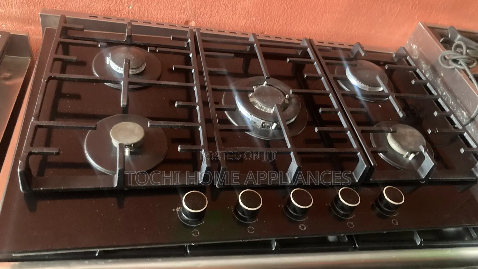 Industrial 5 Burner Cabinets Gas Cooker