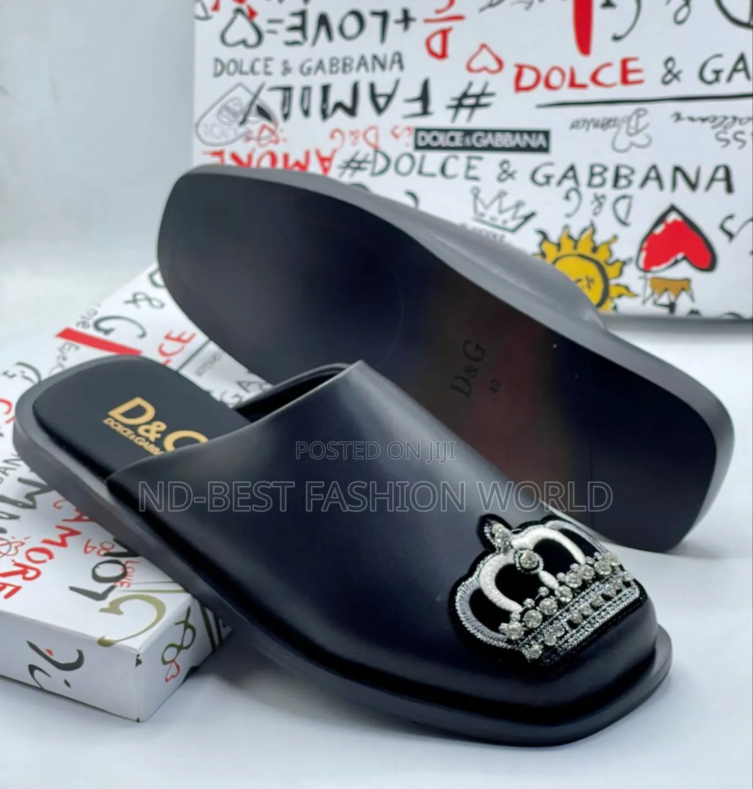 Dolce and Gabbana White Leather Shoe