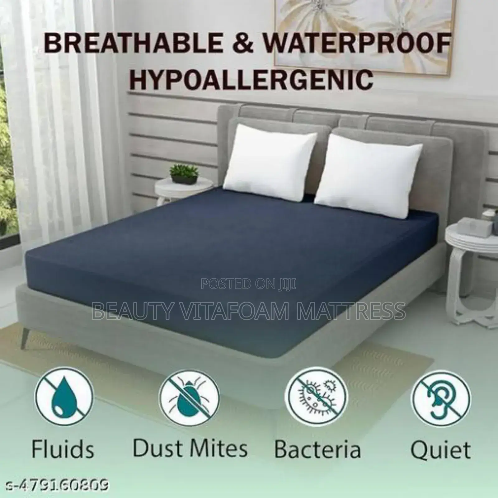 Water Resistant Mattress Protector With Zip