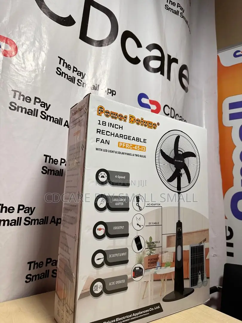 Pay Small Small Power Deluxe Rechargeable Fan On Cdcare.App