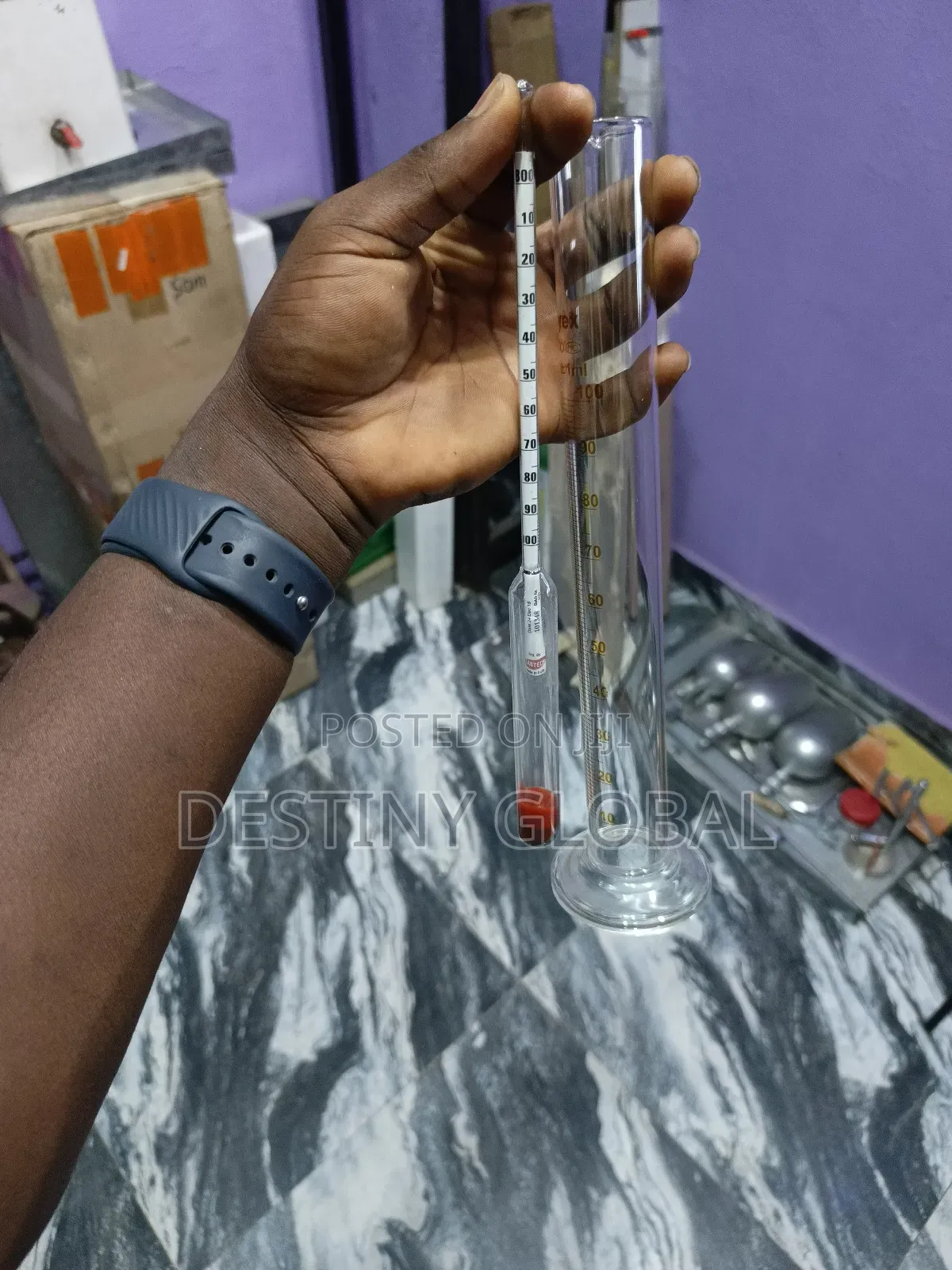 Diesel Hydrometer With Measuring Cylinder