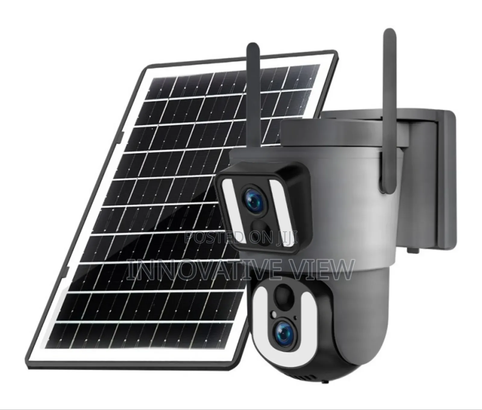 Dual Lens Ubox Security PTZ 4g Solar Camera