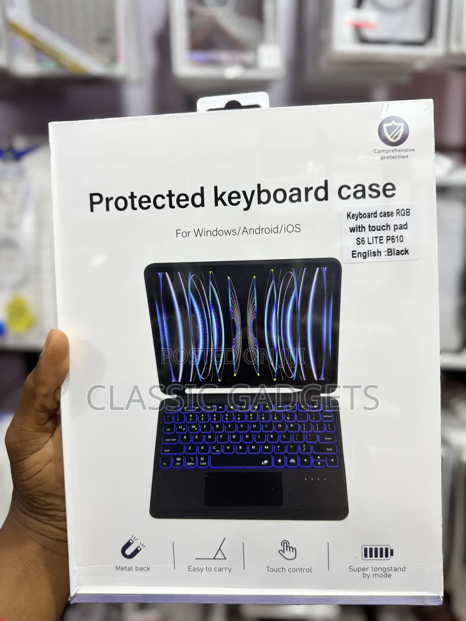 Keyboard Case With Backlight/Touchpad for Samsung Tab S6 Lite 10.4inch