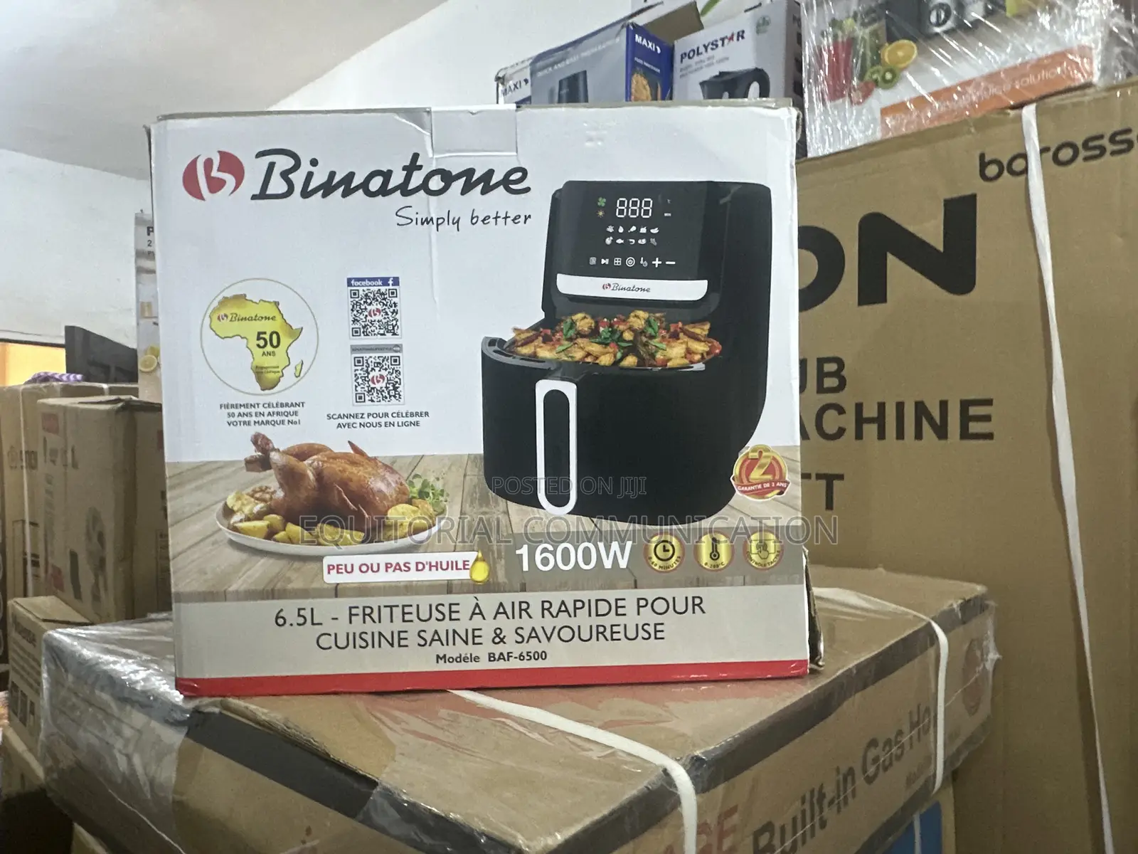 Binatone 6.5l Kitchen Air Fryer With Timer