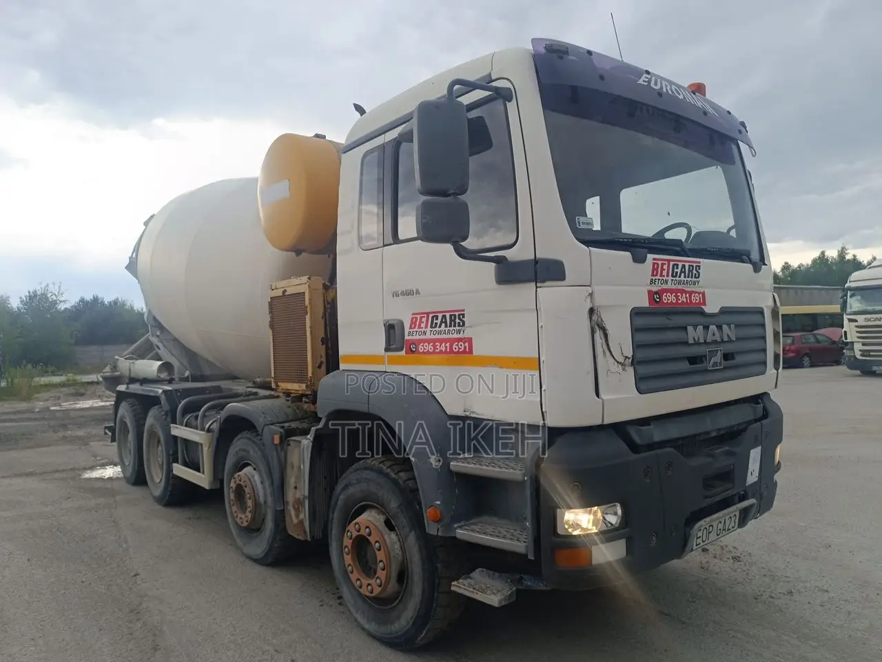 Man Diesel Mixer Truck 2025 White
