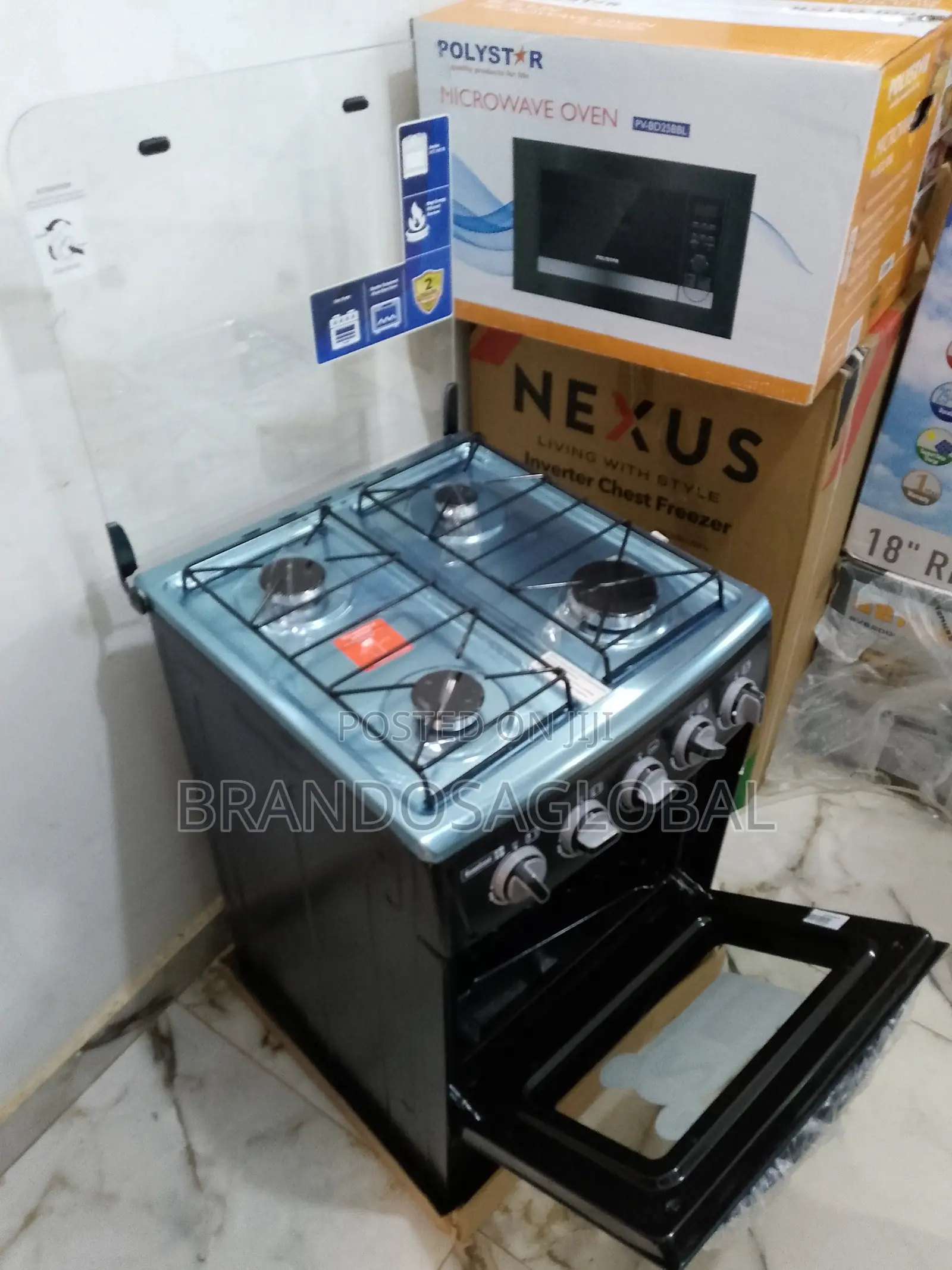 Scanfrost Gas Cooker Sfc5401b – Easy to Clean