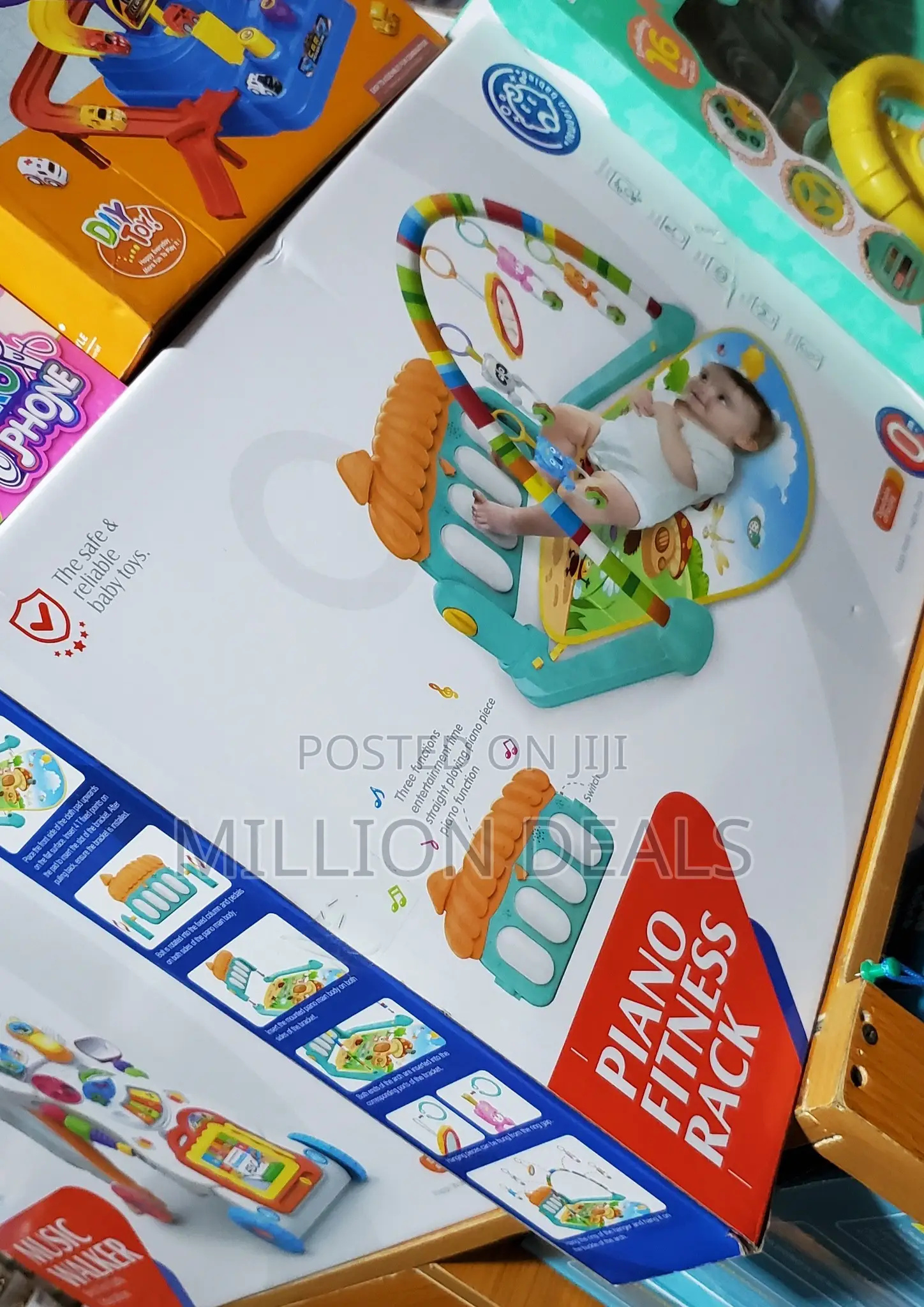 Multi-Function Piano Baby Gym Fitness Rack Age 0+
