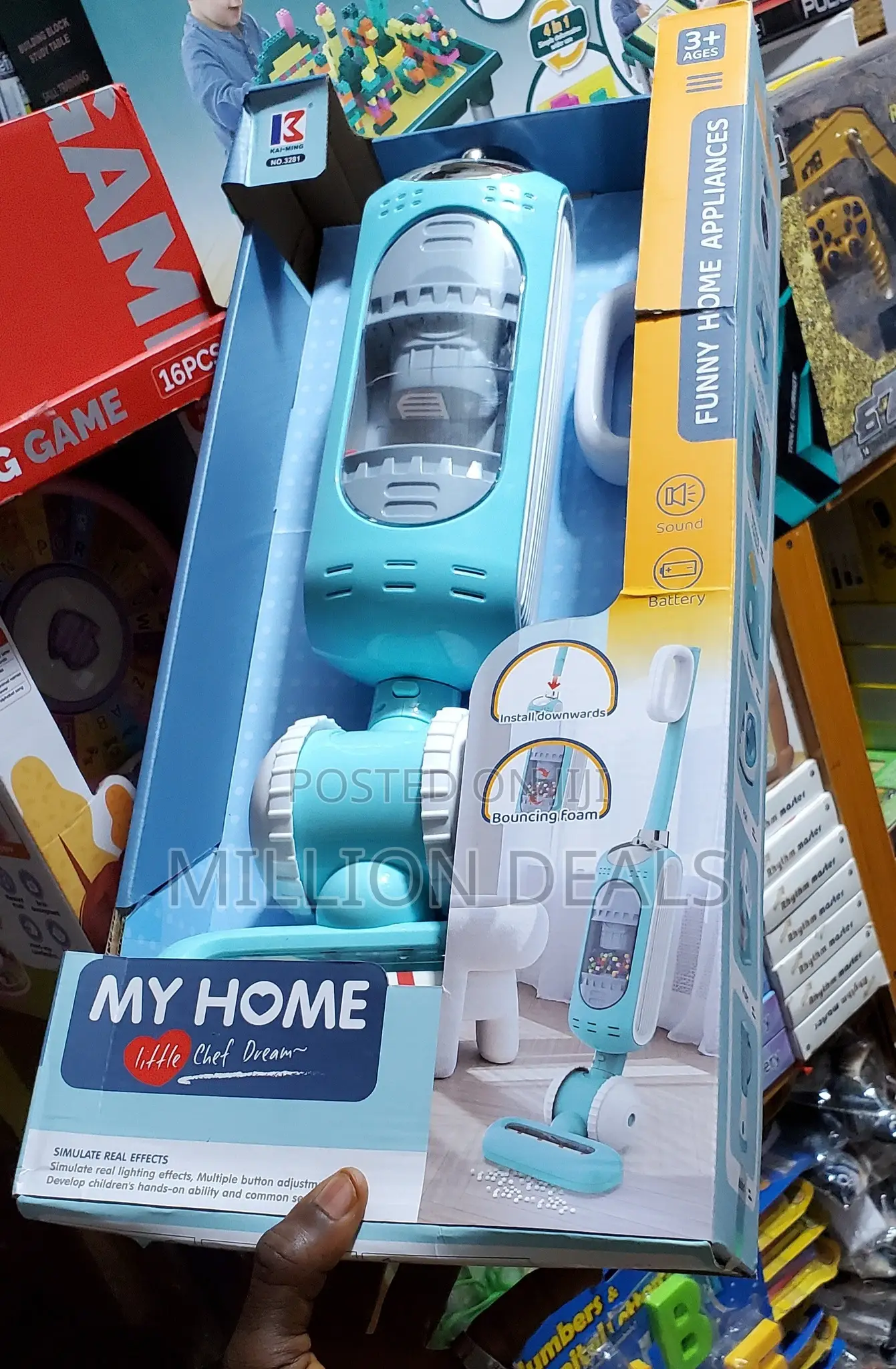 Unique Little Chef Vacuum Cleaner Kids Toy Age 3+