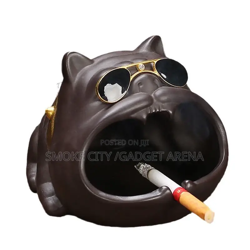 Cute Bulldog and Cattie Ashtray Available in Diff Designs