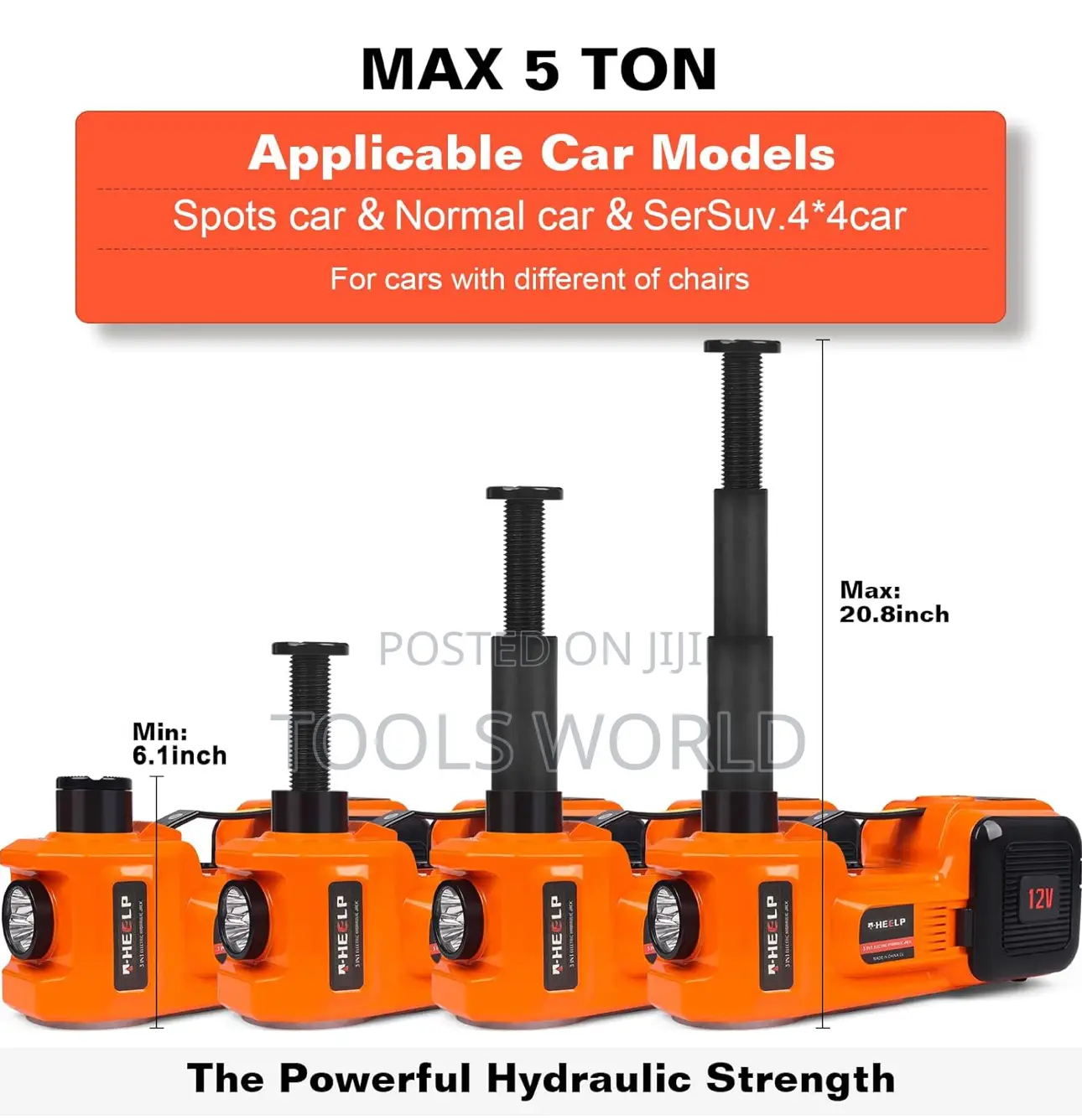 Multi-Function Electric Car Jack Kit – Change Strong Tires Fast Safe