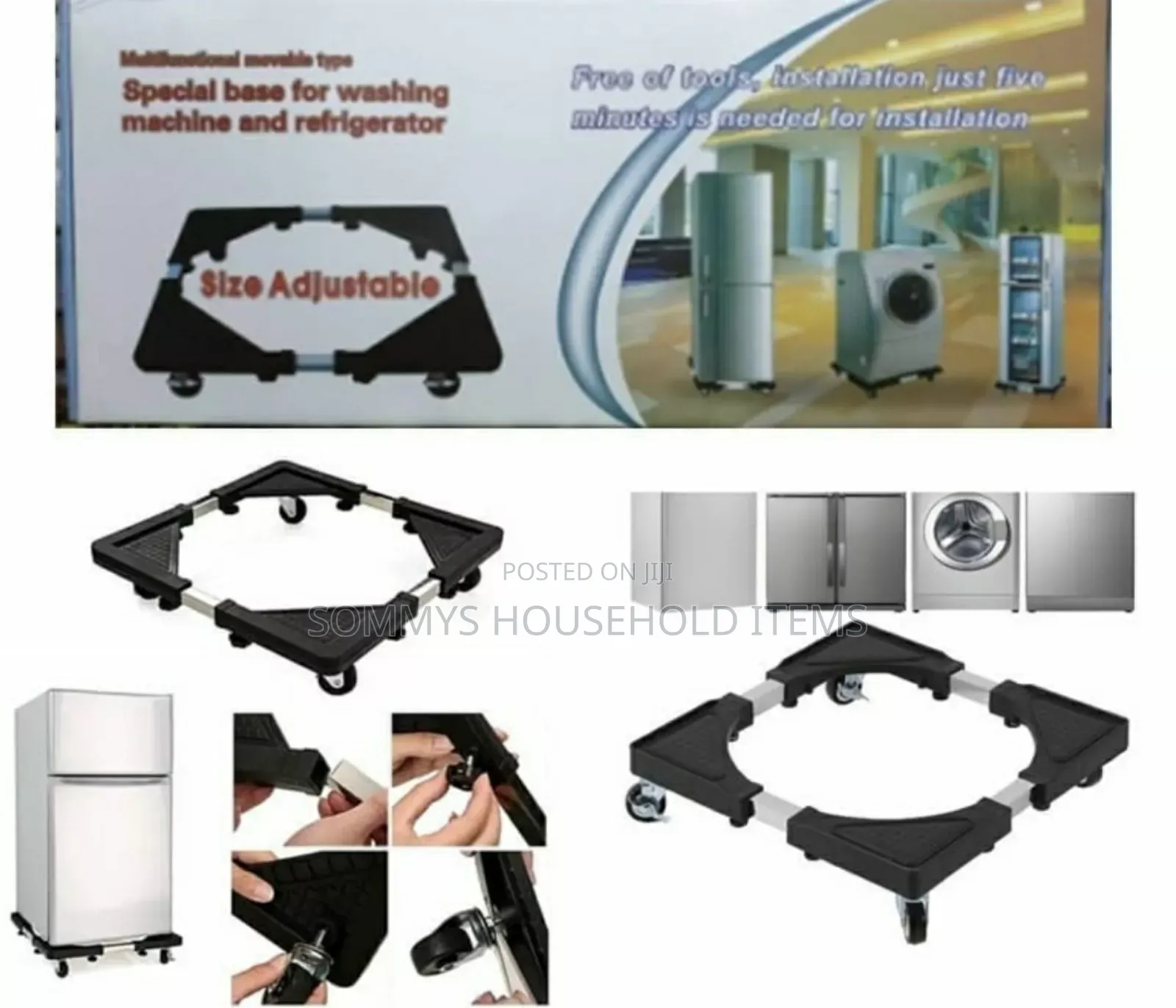 Movable and Adjustable Support Base
