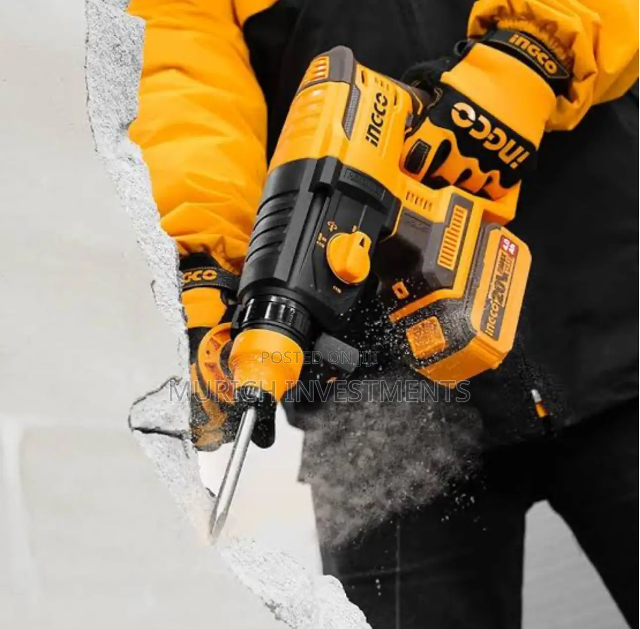 Ingco 26mm Cordless Rotary Hammer (Crhli202287) 4 Function