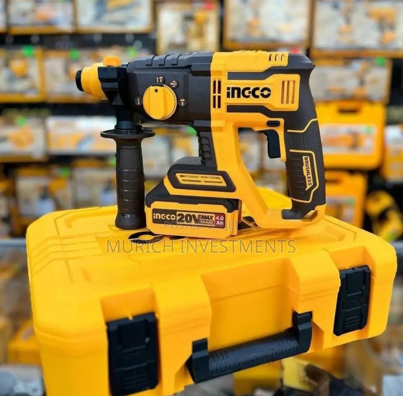 Ingco 26mm Cordless Rotary Hammer (Crhli202287) 4 Function