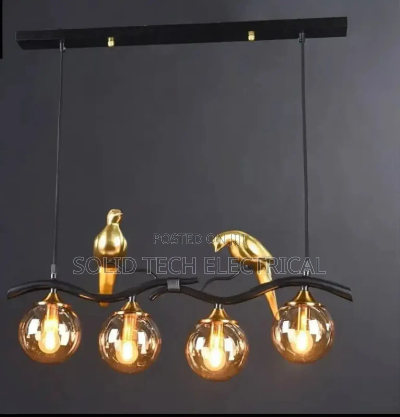 Golden Birds Luxury Dinning Drop Light Chandelier