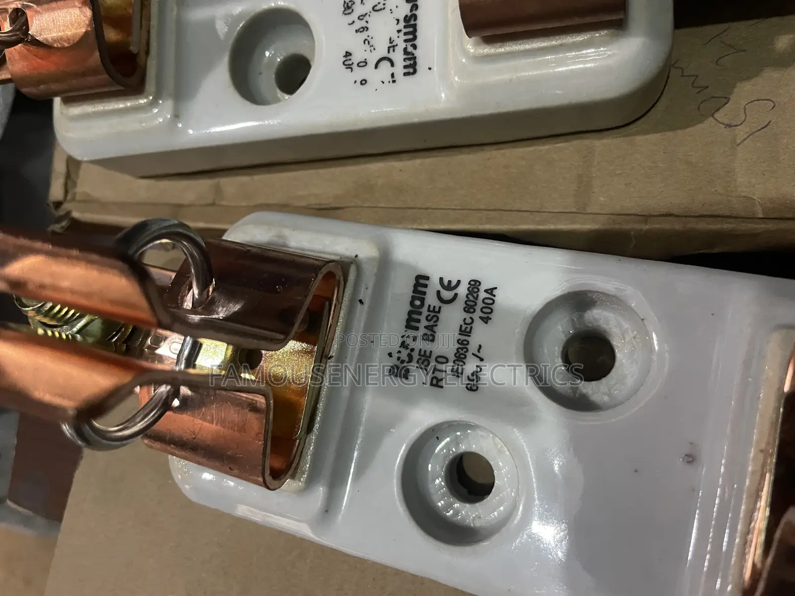 400a Copper Fuse Base for Feeder Pillar 3 Nos Makes a Set