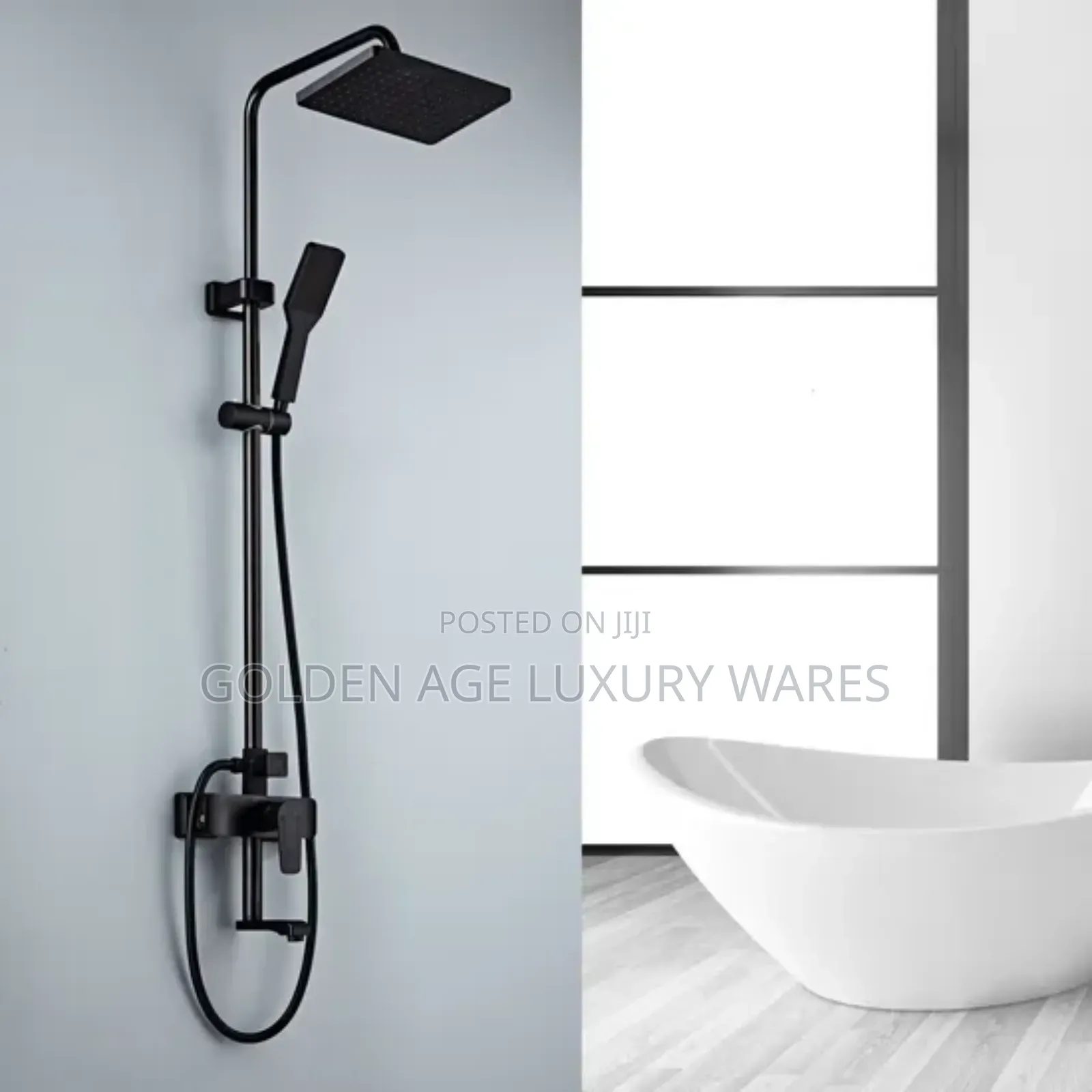 High Quality Matte Black Shower Set