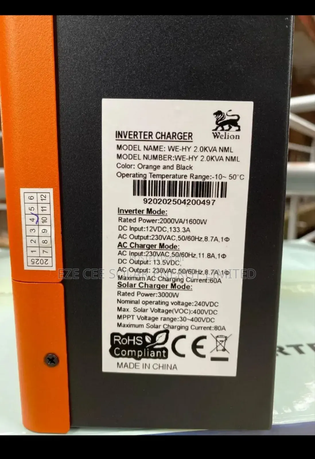2kva Welion Hybrid Inverter