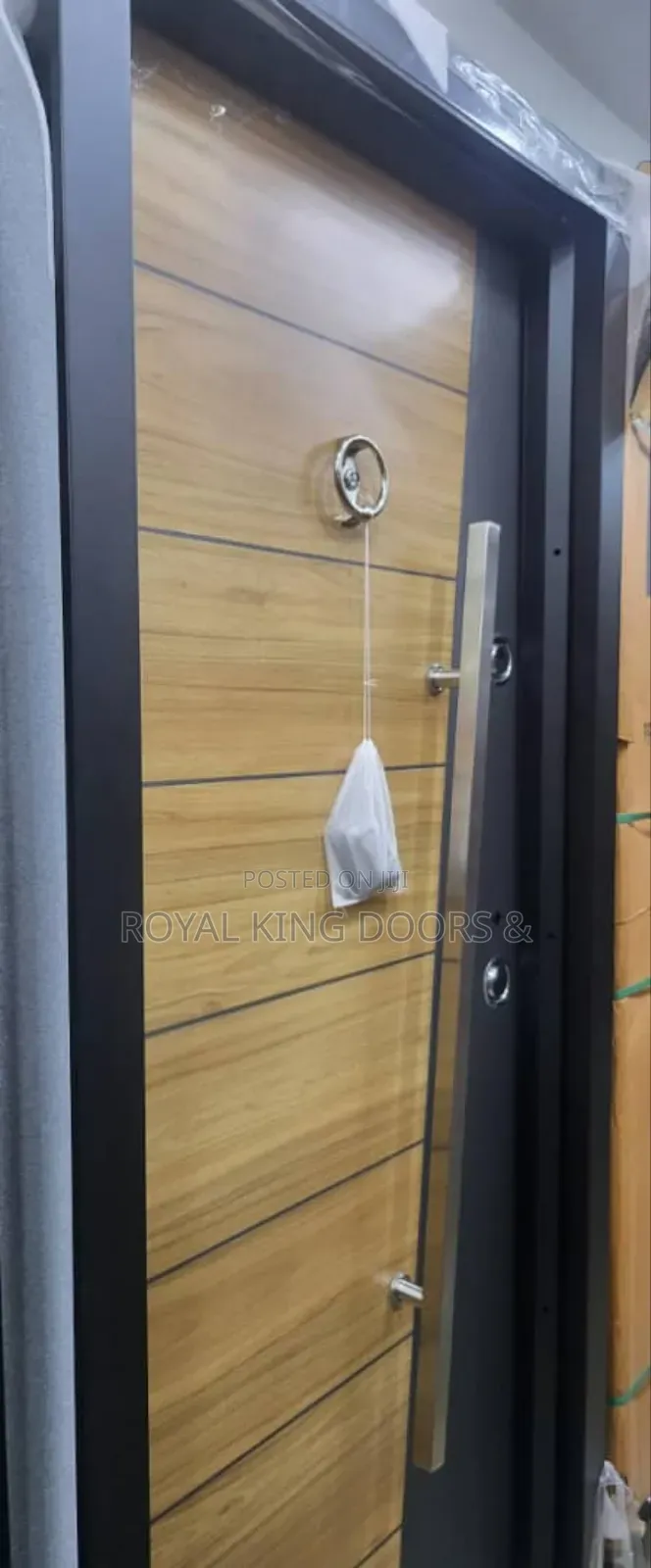 Turkey Entrance Metal Security Brown Door