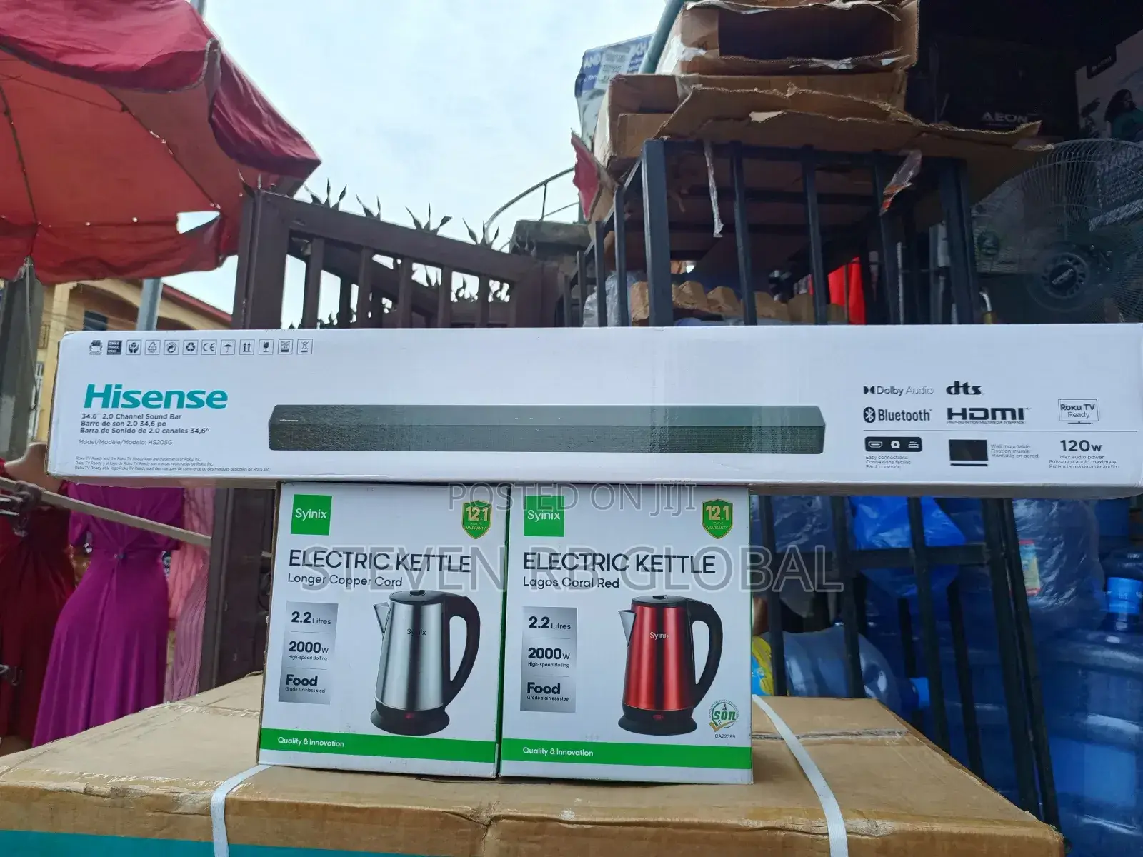 Hisense 120 Watts Bluetooth Sound Bar | Aud 205g