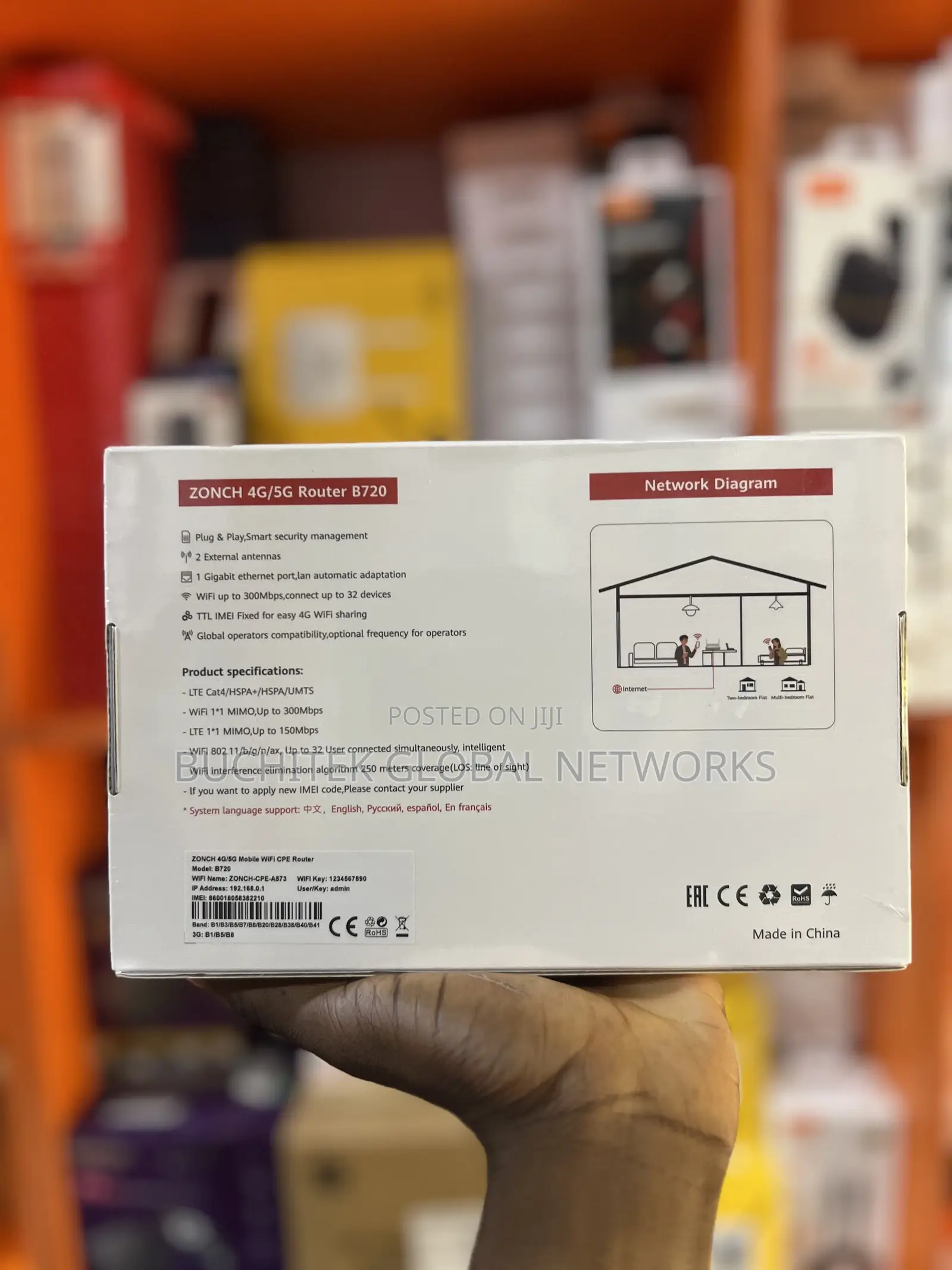 Zonch 4g/5g Mobile Wifi Cpe Router 5200mah