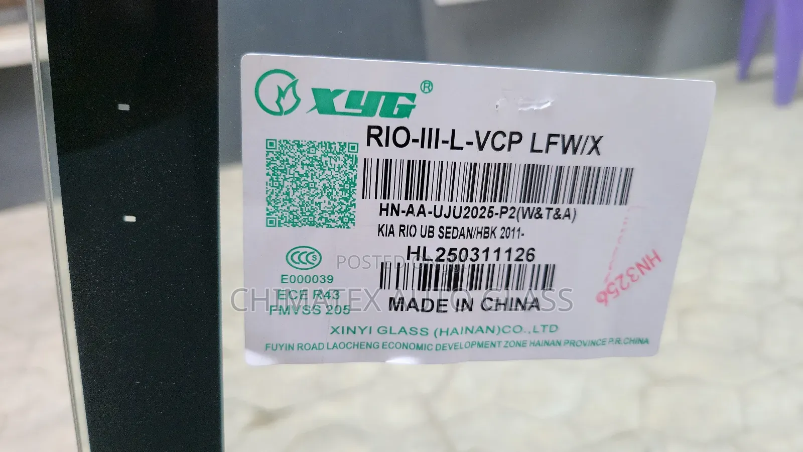 Kia Rio 2012/2013 Windscreen Glass Available