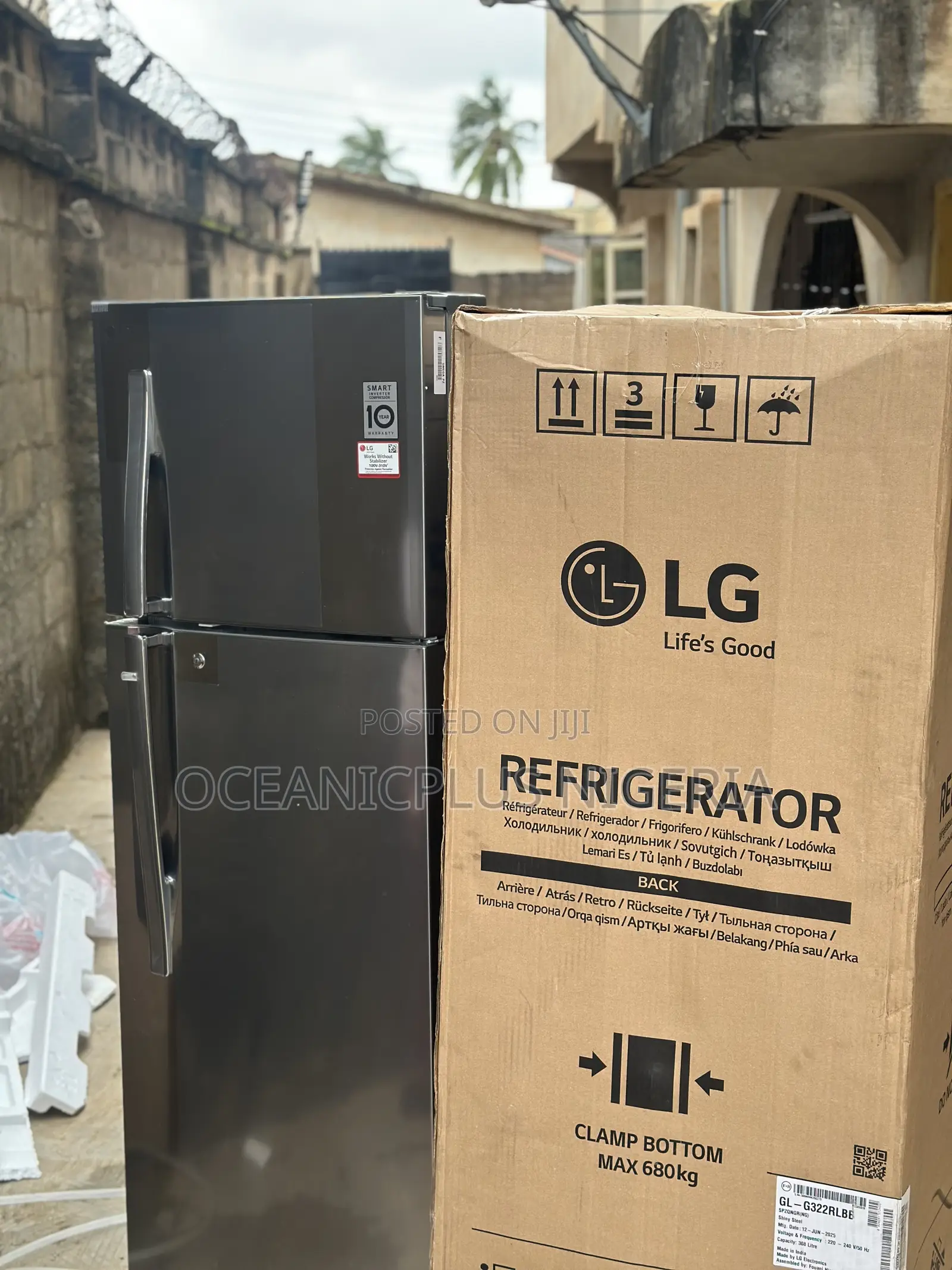 Lg 308l Icezen Twincool (Ref 322rlbn)Double Door Refrigerator