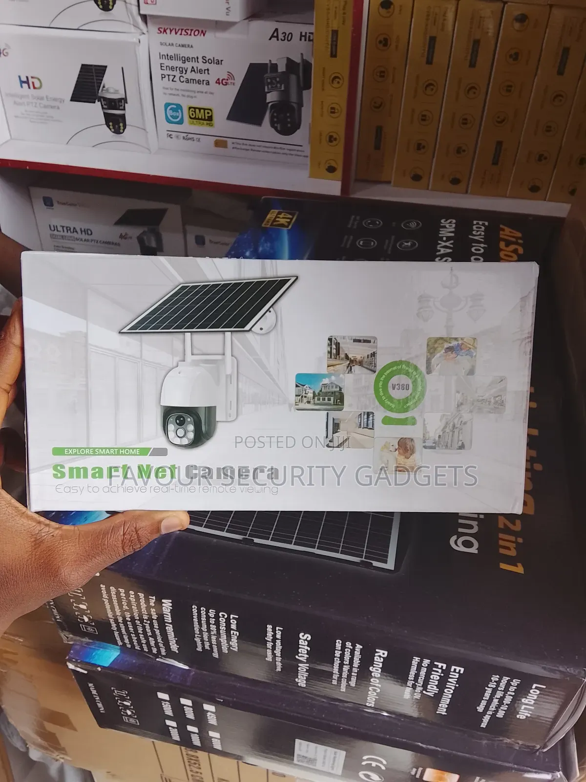 V380 PTZ Solar Camera