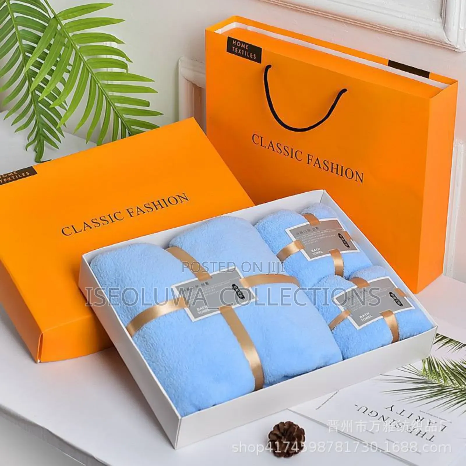 3-in-1 Towel Set With Gift Bag 