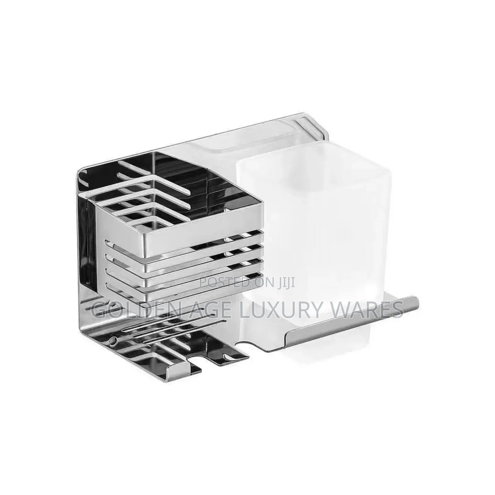 New Design Single Toothbrush Holder Square Stainless