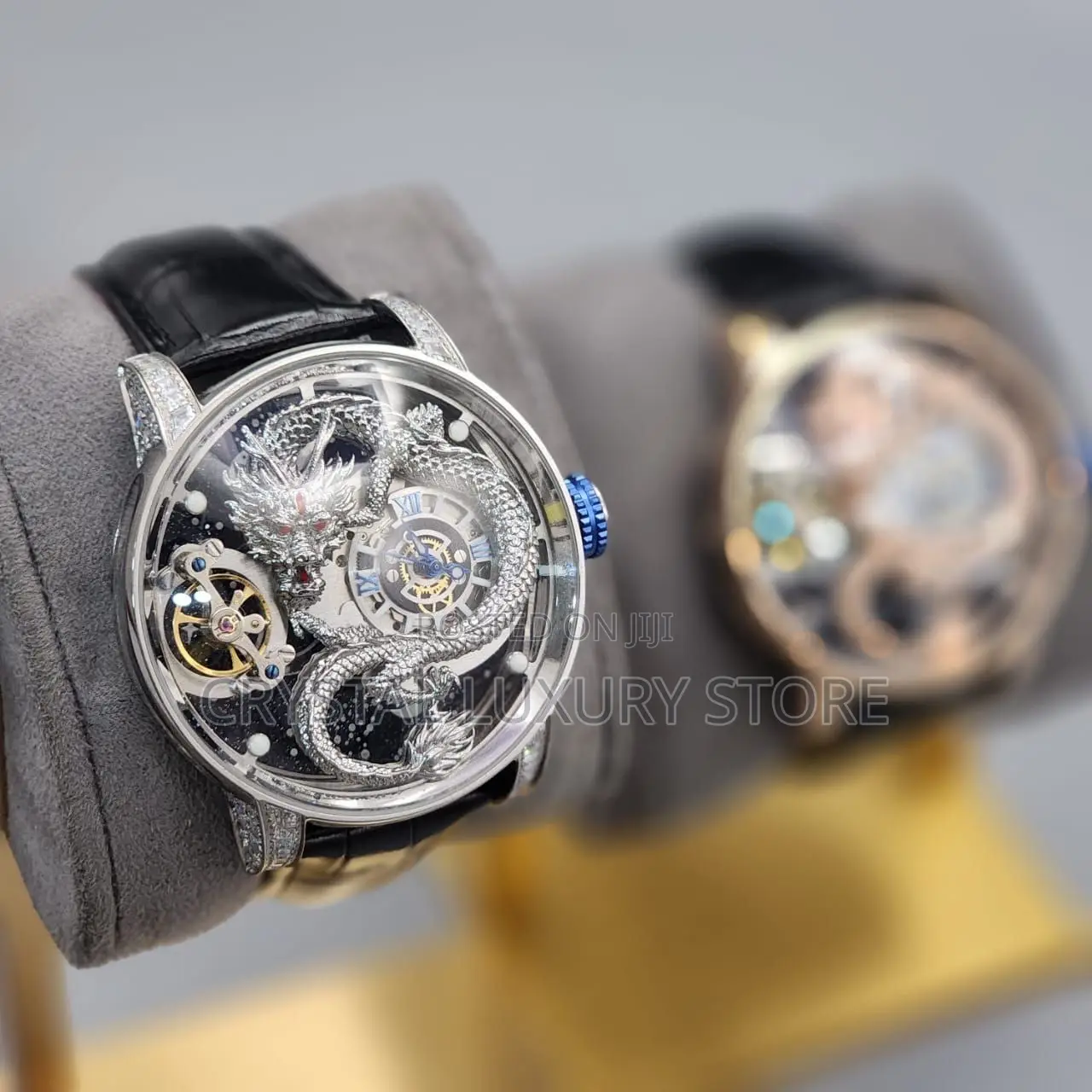 Hanboro Quality Luxury Men Genuine Leather Wristwatch
