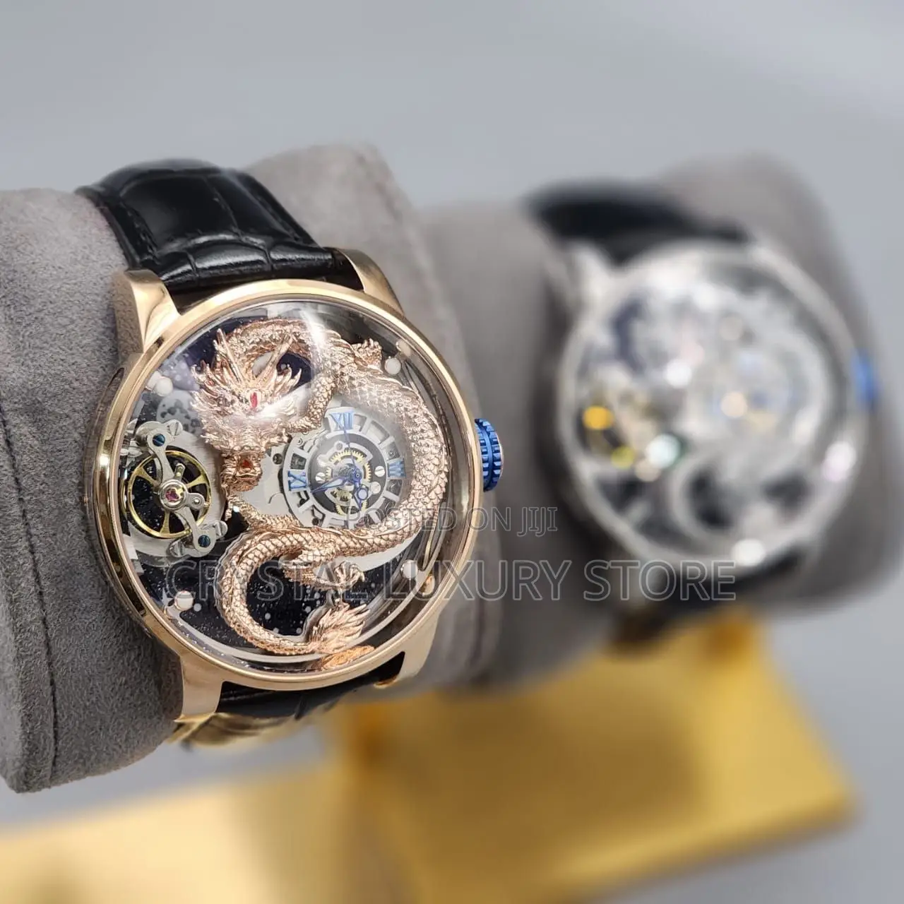 Hanboro Quality Luxury Men Genuine Leather Wristwatch
