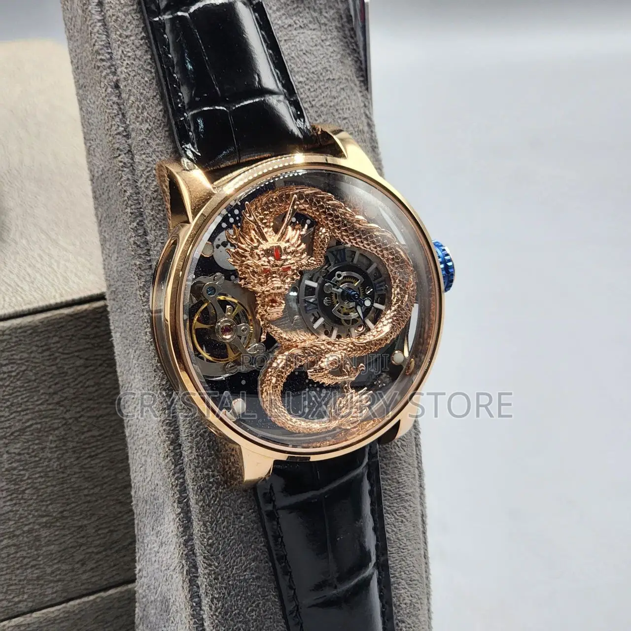 Hanboro Quality Luxury Men Genuine Leather Wristwatch