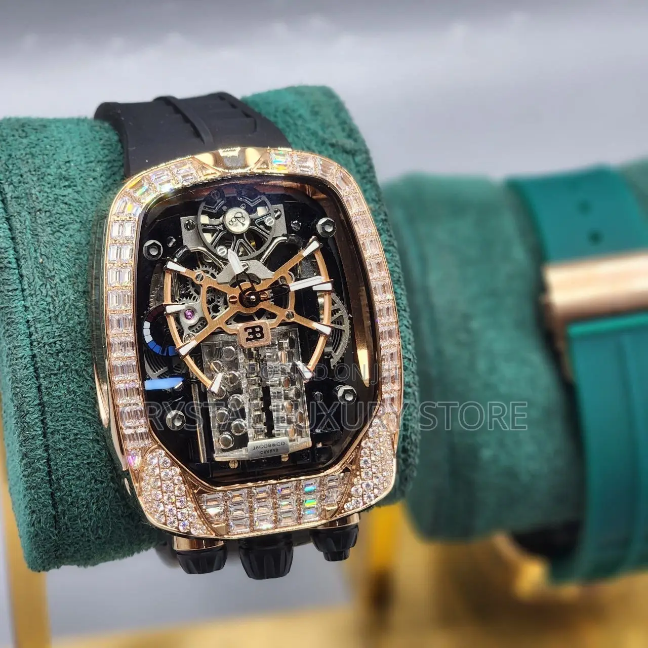 Jacob Co Quality Luxury Men Automatic Engine Wristwatch