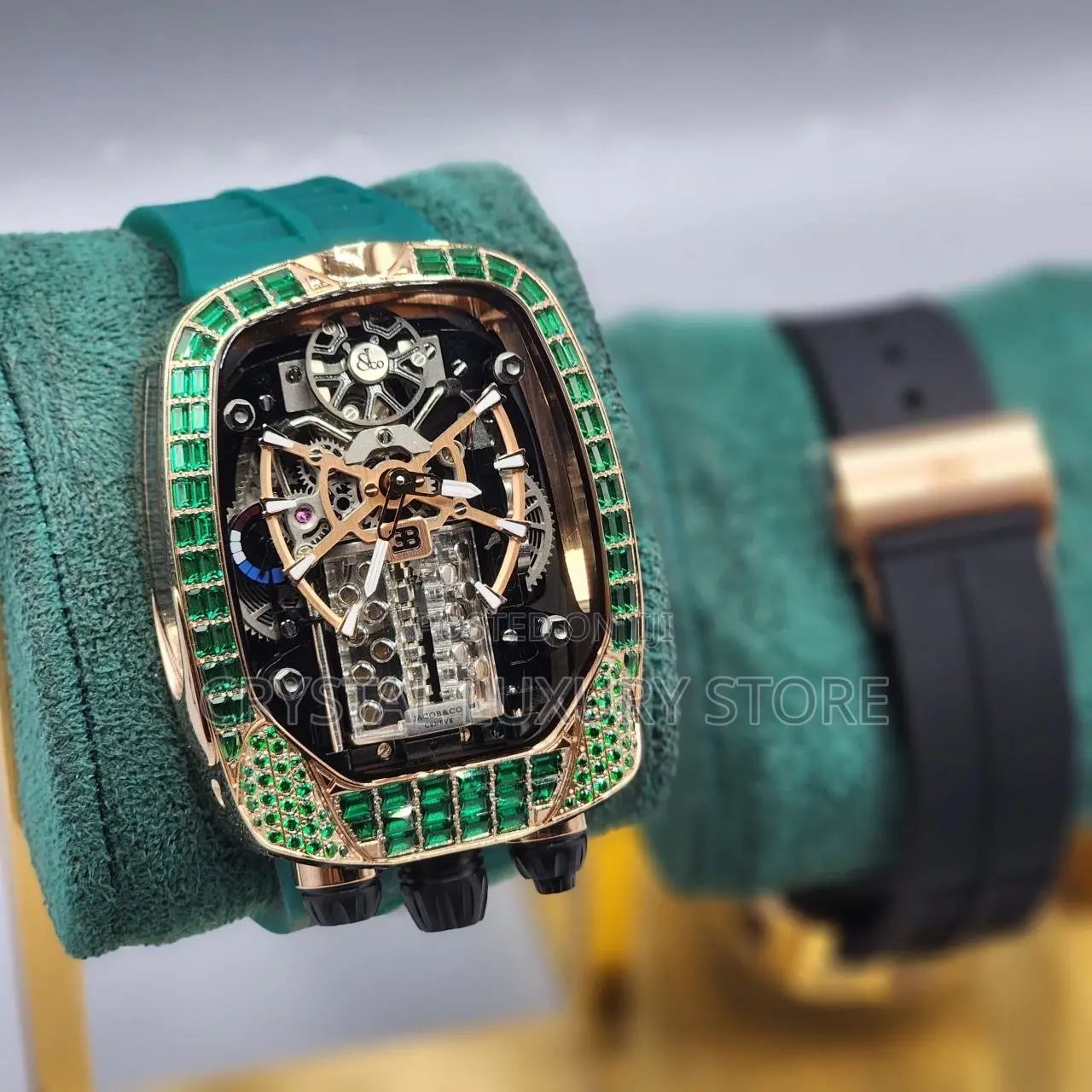 Jacob Co Quality Luxury Men Automatic Engine Wristwatch