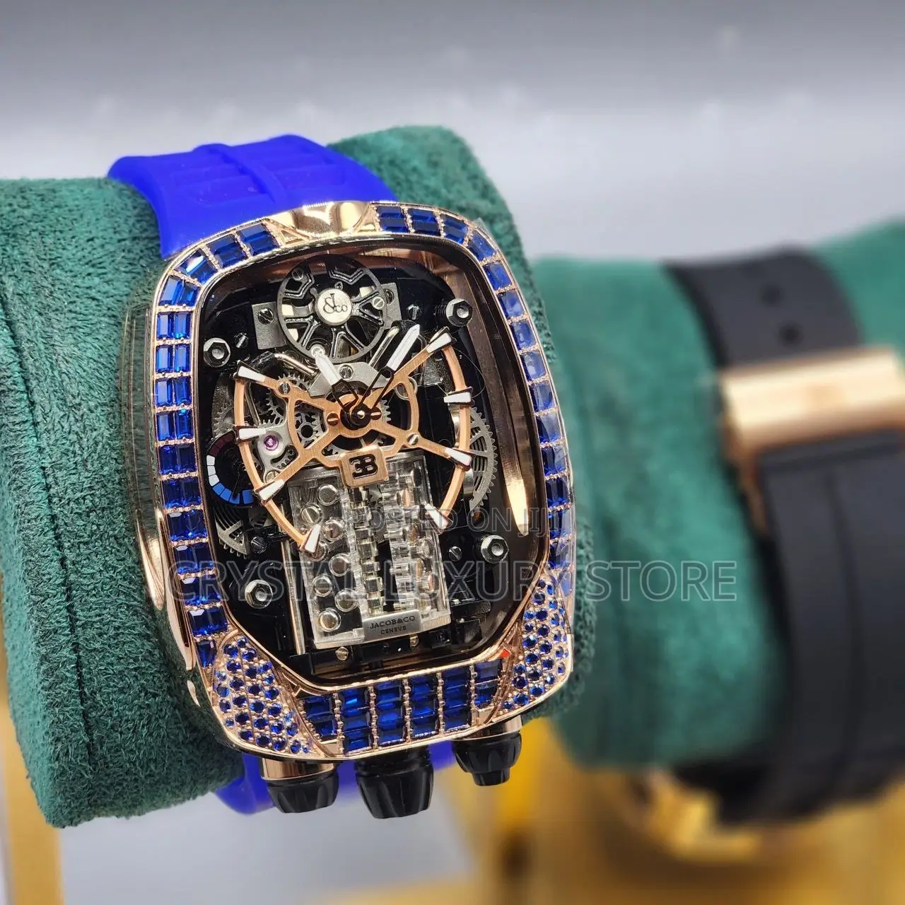 Jacob Co Quality Luxury Men Automatic Engine Wristwatch