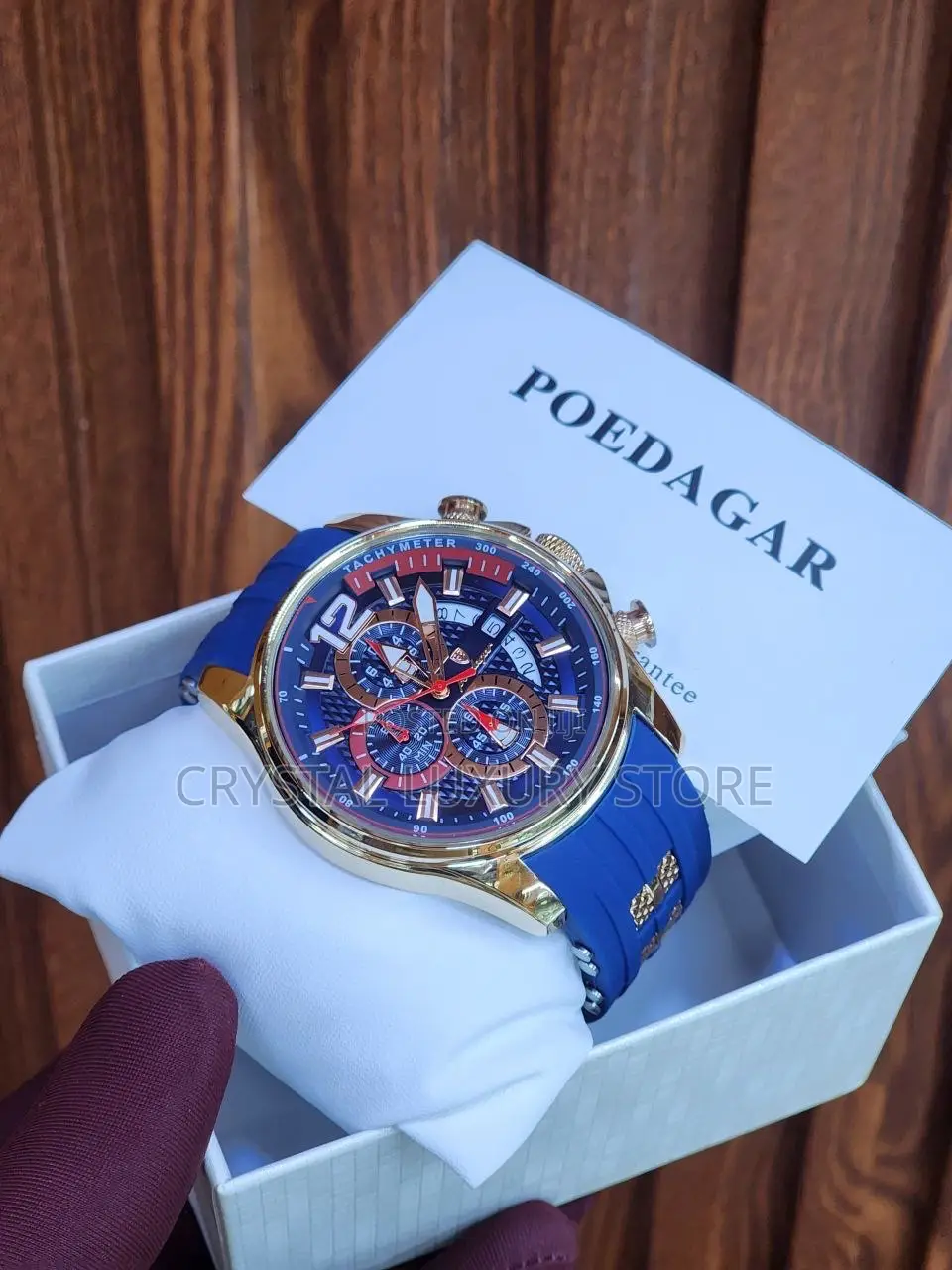 Poedagar Quality Men Rubber Strap Wristwatch