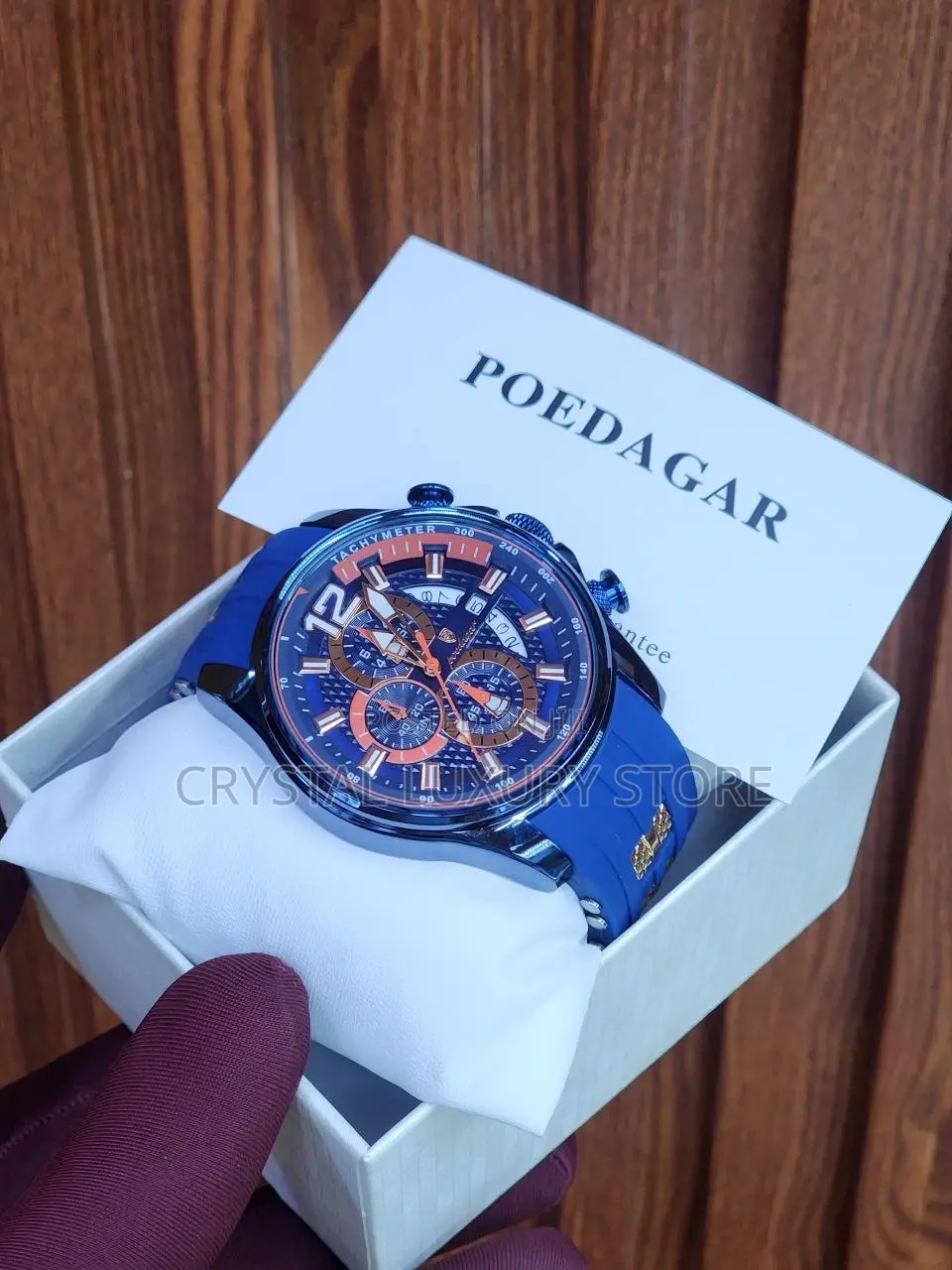 Poedagar Quality Men Rubber Strap Wristwatch