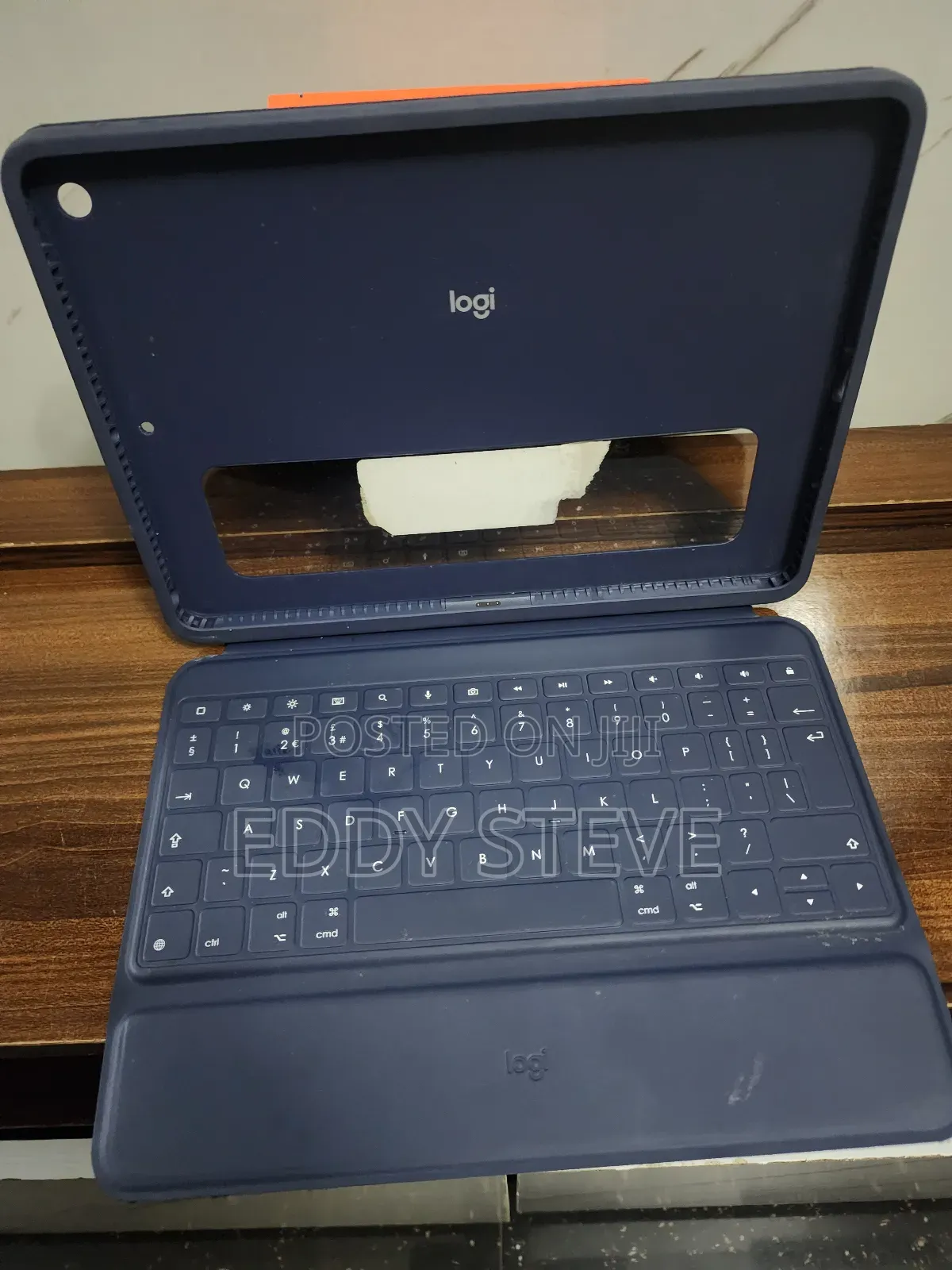 Logitech Rugged Combo Blue iPad Keyboard Case for iPad 7th 8th 9th Gen