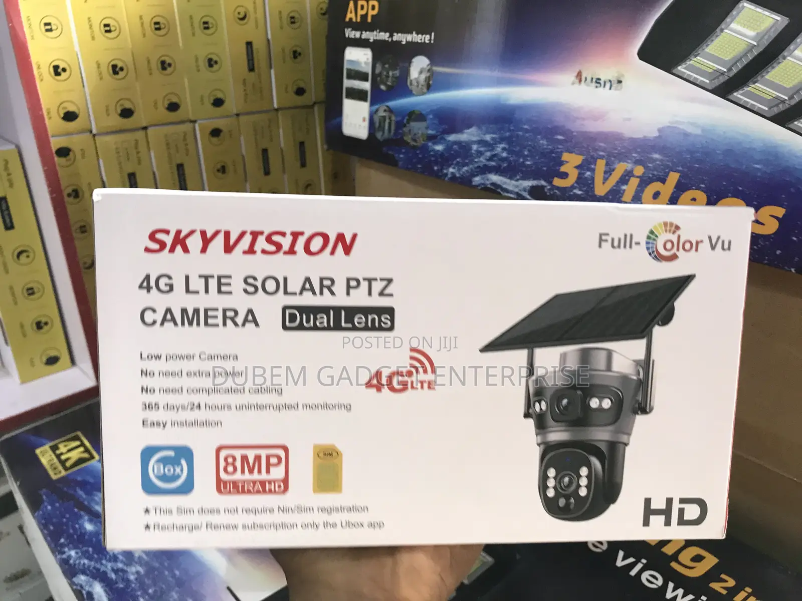 4g Solar PTZ Camera Dual Lens