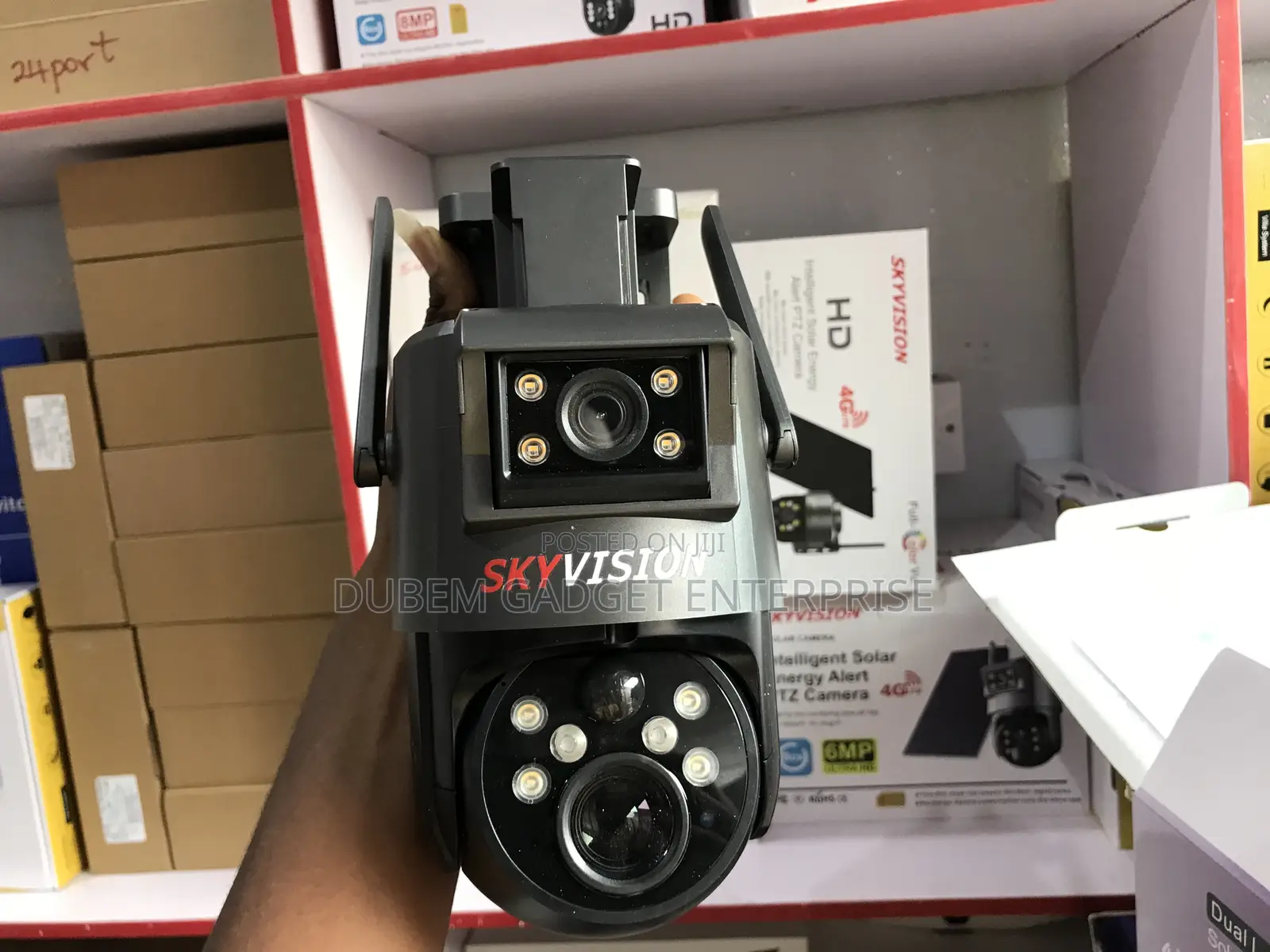 Sd520 Solar PTZ Camera Dual Lens