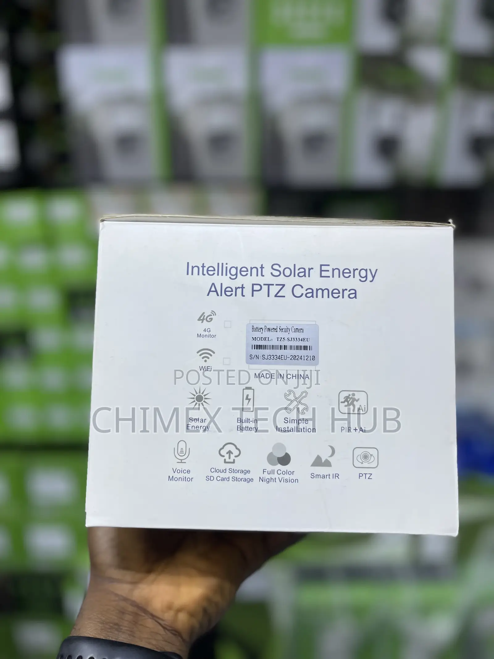 Boss Cam Intelligent Solar Energy Alert PTZ Camera 6mp CCTV Camera