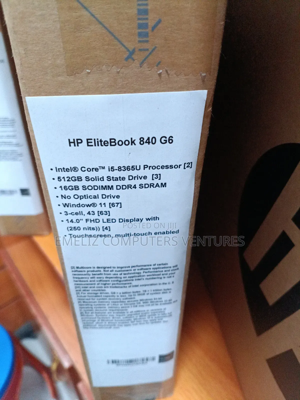 New Laptop HP EliteBook 840 G6 16GB Intel Core I5 SSD 512GB