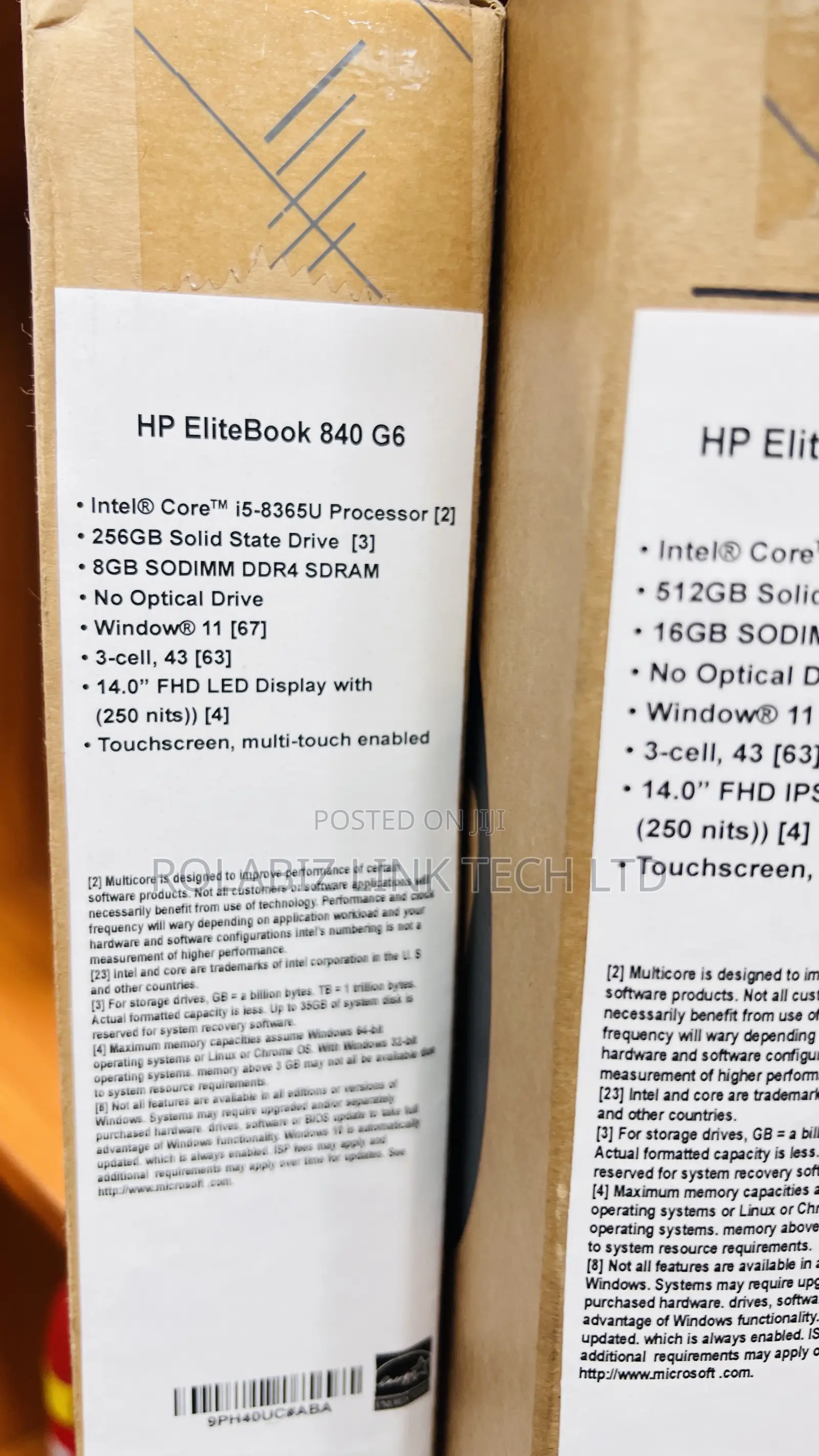 New Laptop HP EliteBook 840 G6 8GB Intel Core I5 SSD 256GB